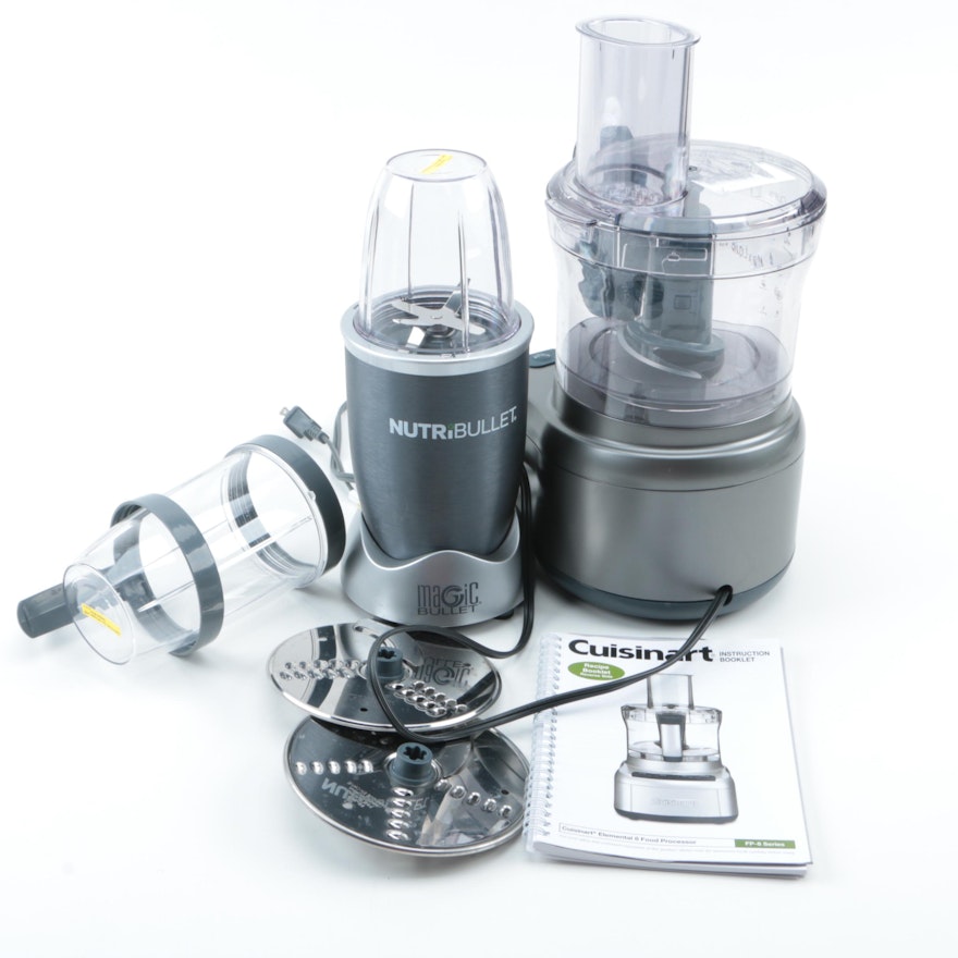 Cuisinart Food Processor and NutriBullet Blender