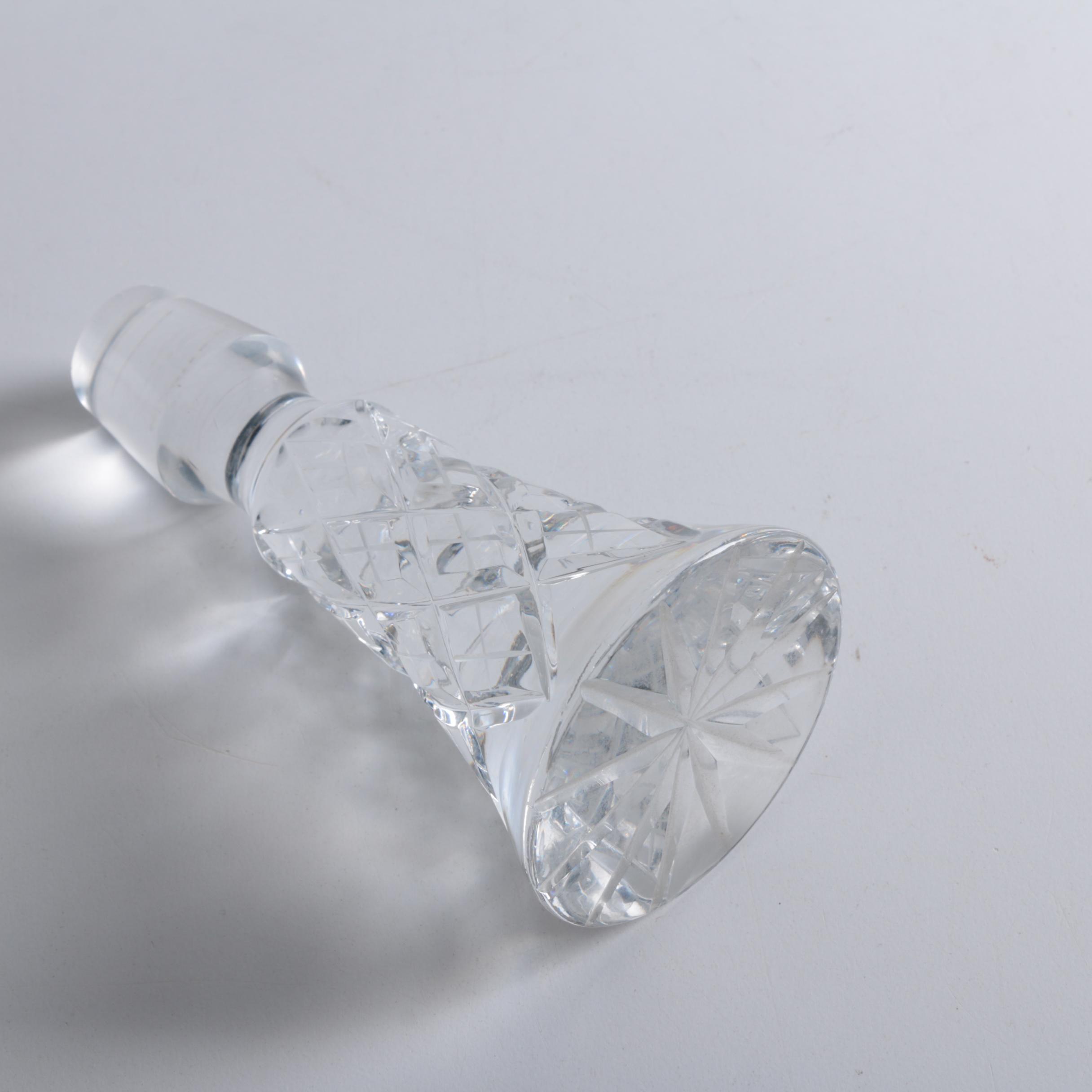 American Cut "Eleanor" Crystal Decanter and Vase