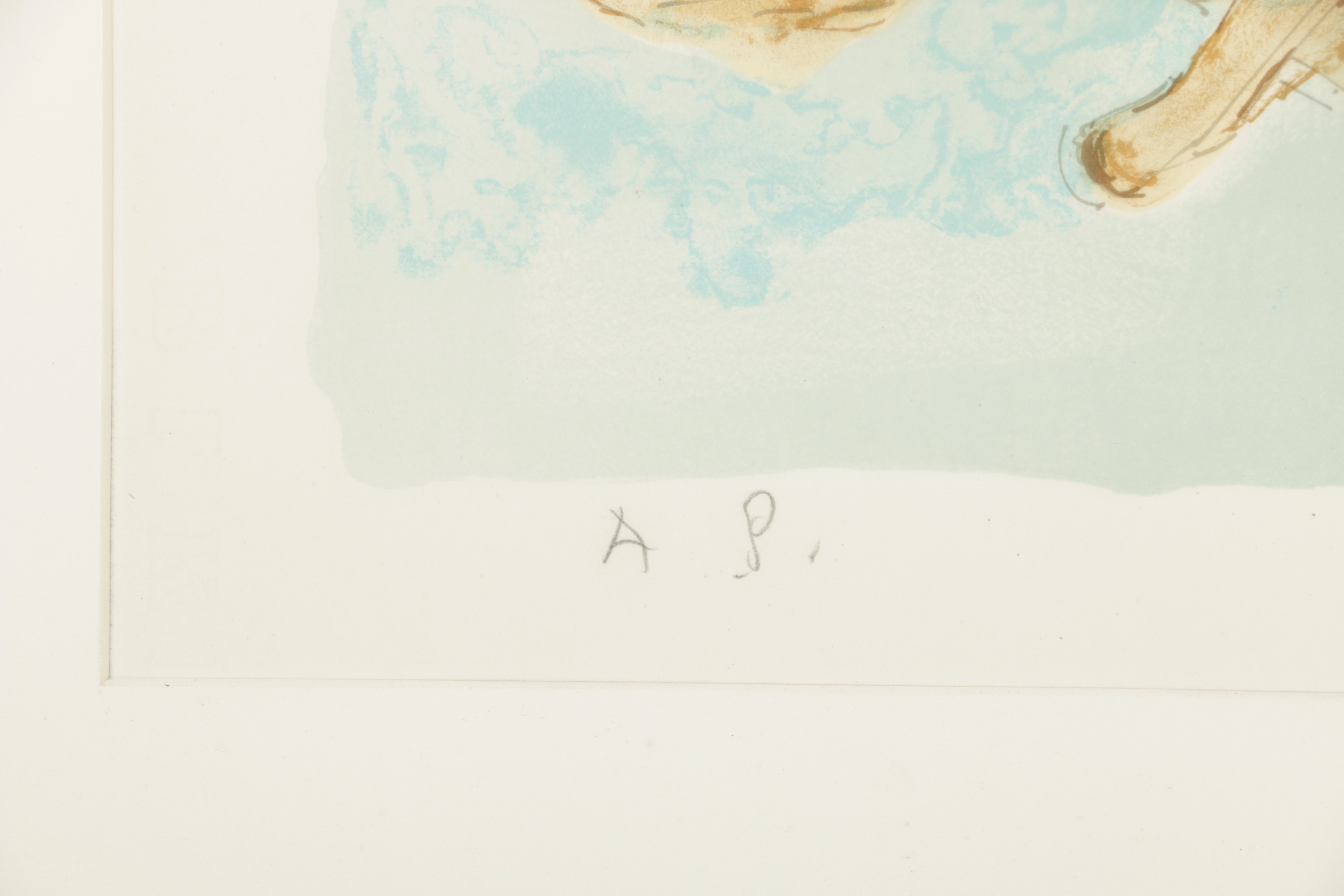 Chaim Gross Color Lithograph "Tisha B'av"