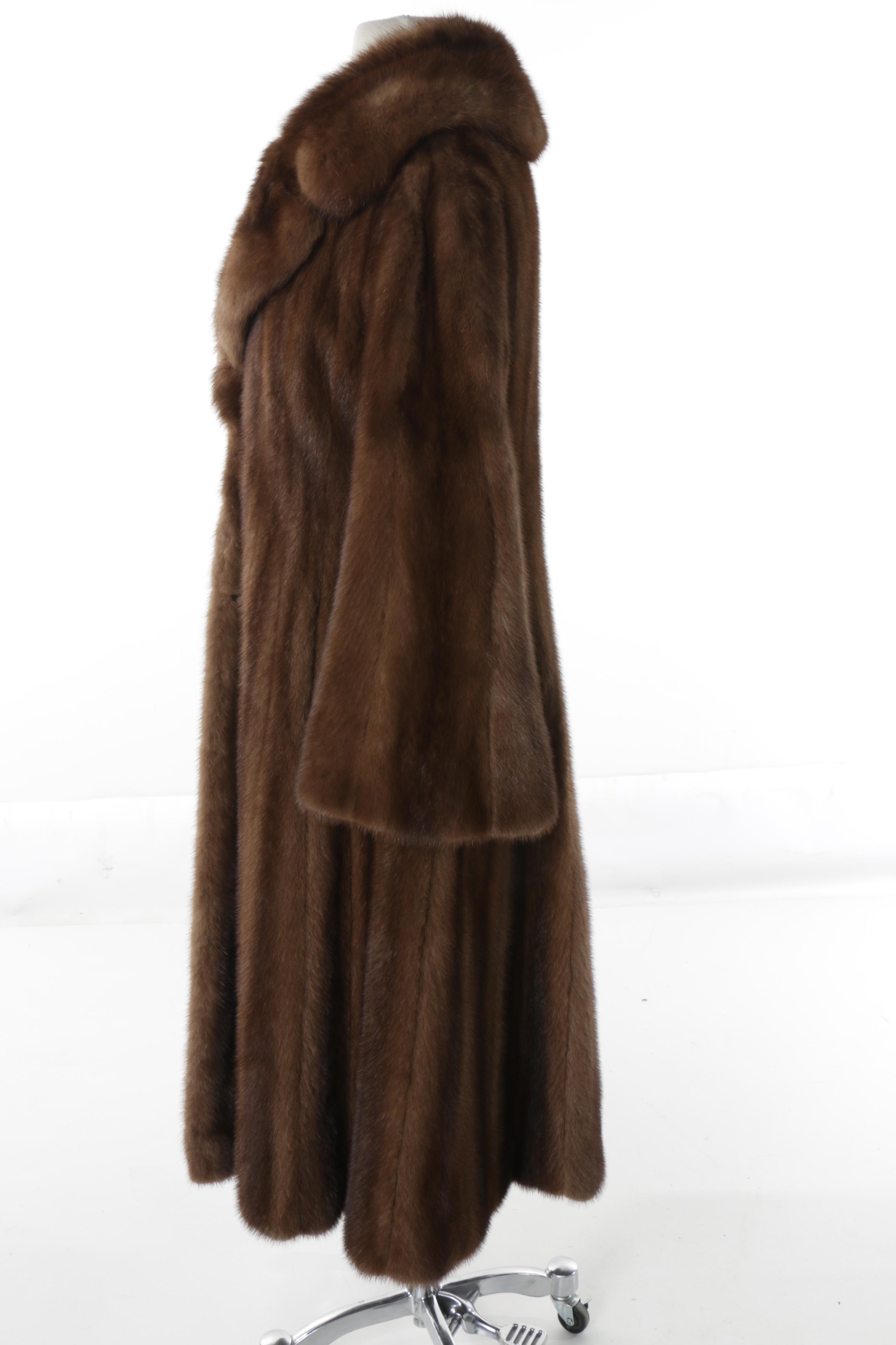 Women's Vintage Rich Schwartz Mink Fur Princess Coat