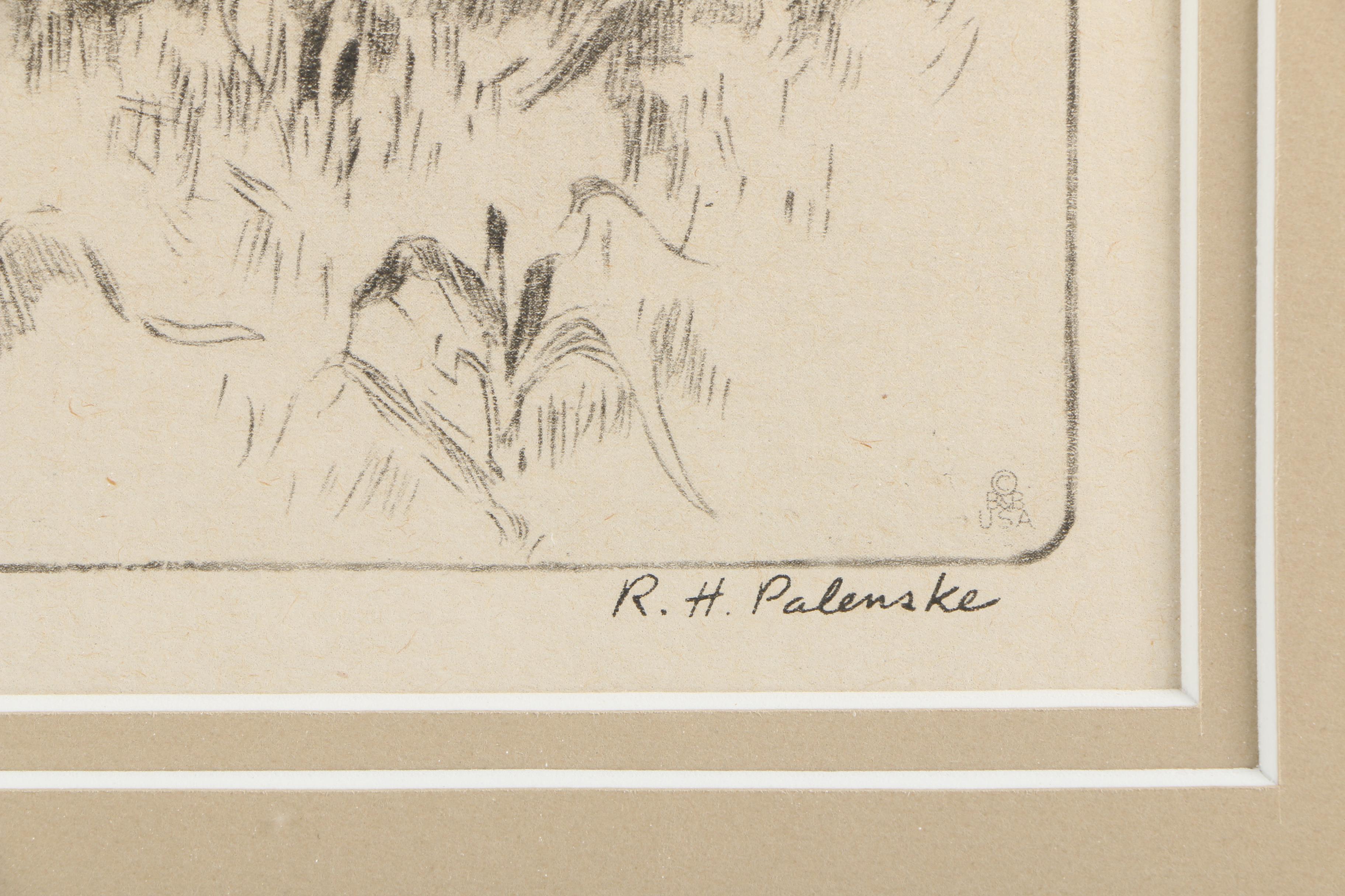 R.H. Palenske Lithograph "Right on the Nose"