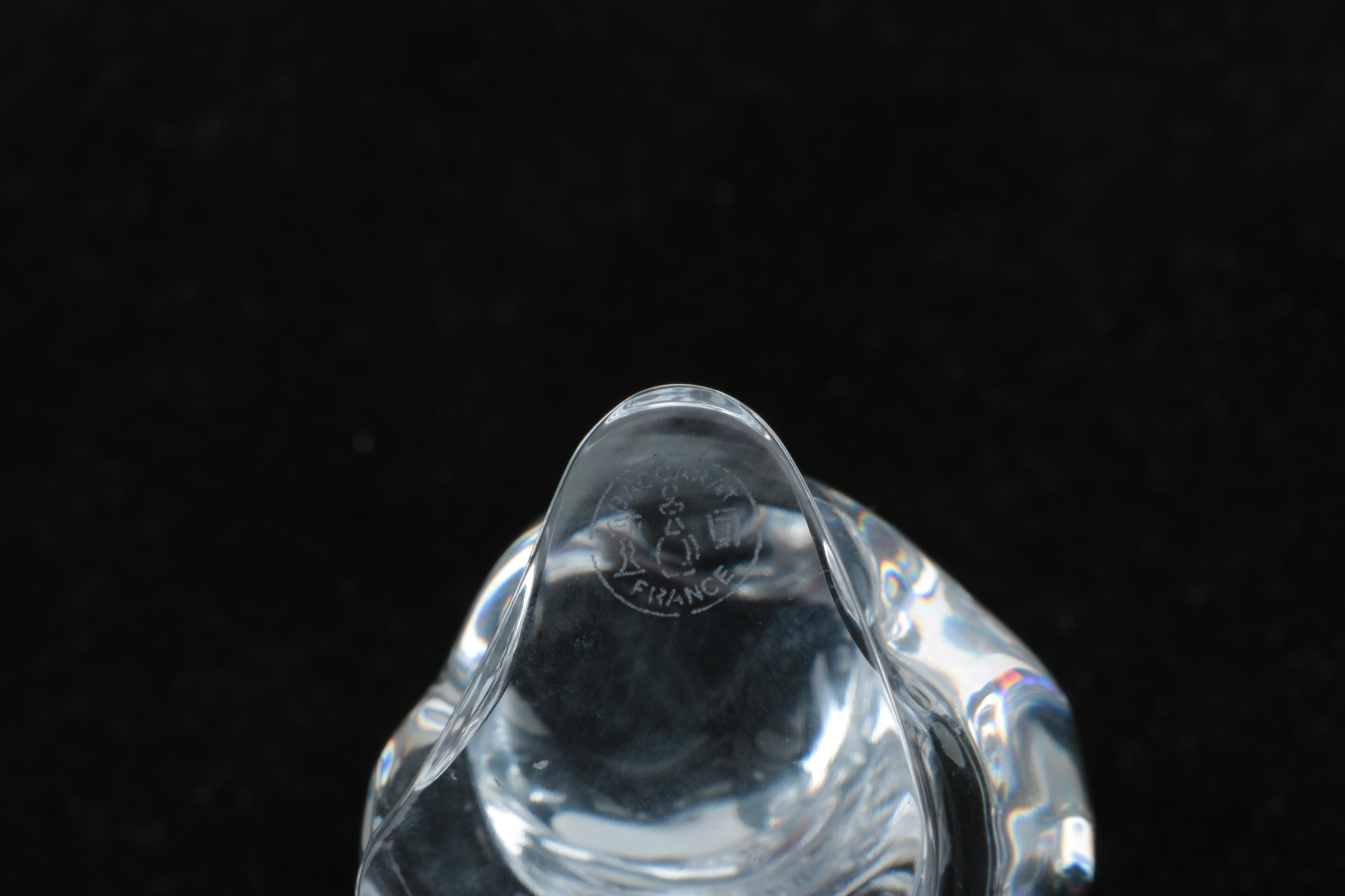 Crystal and Glass Owl Figurines including Swarovski, Pukeberg, and Baccarat