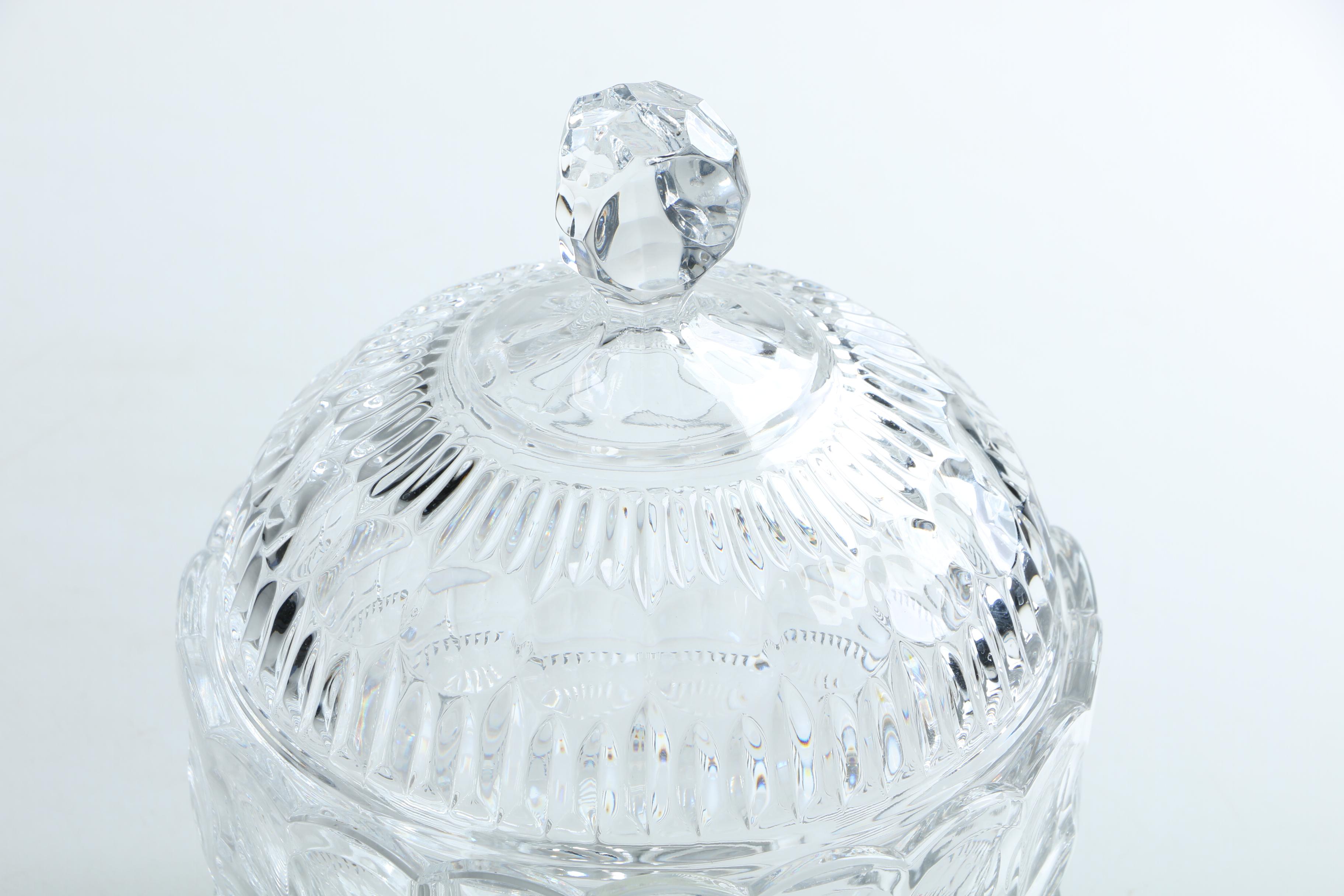 Fifth Avenue Crystal Candy Dish and Crystal Compote