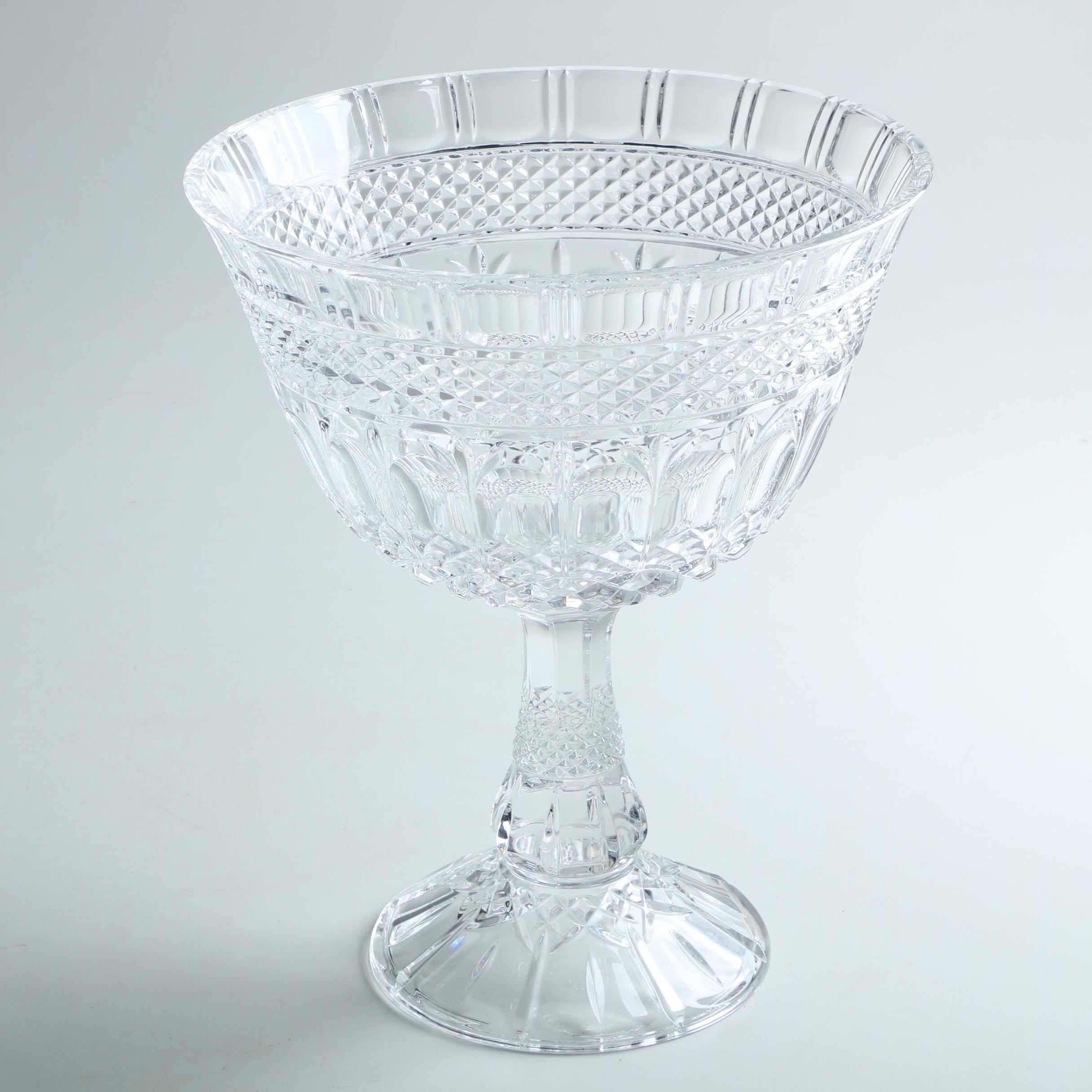 Fifth Avenue Crystal Candy Dish and Crystal Compote