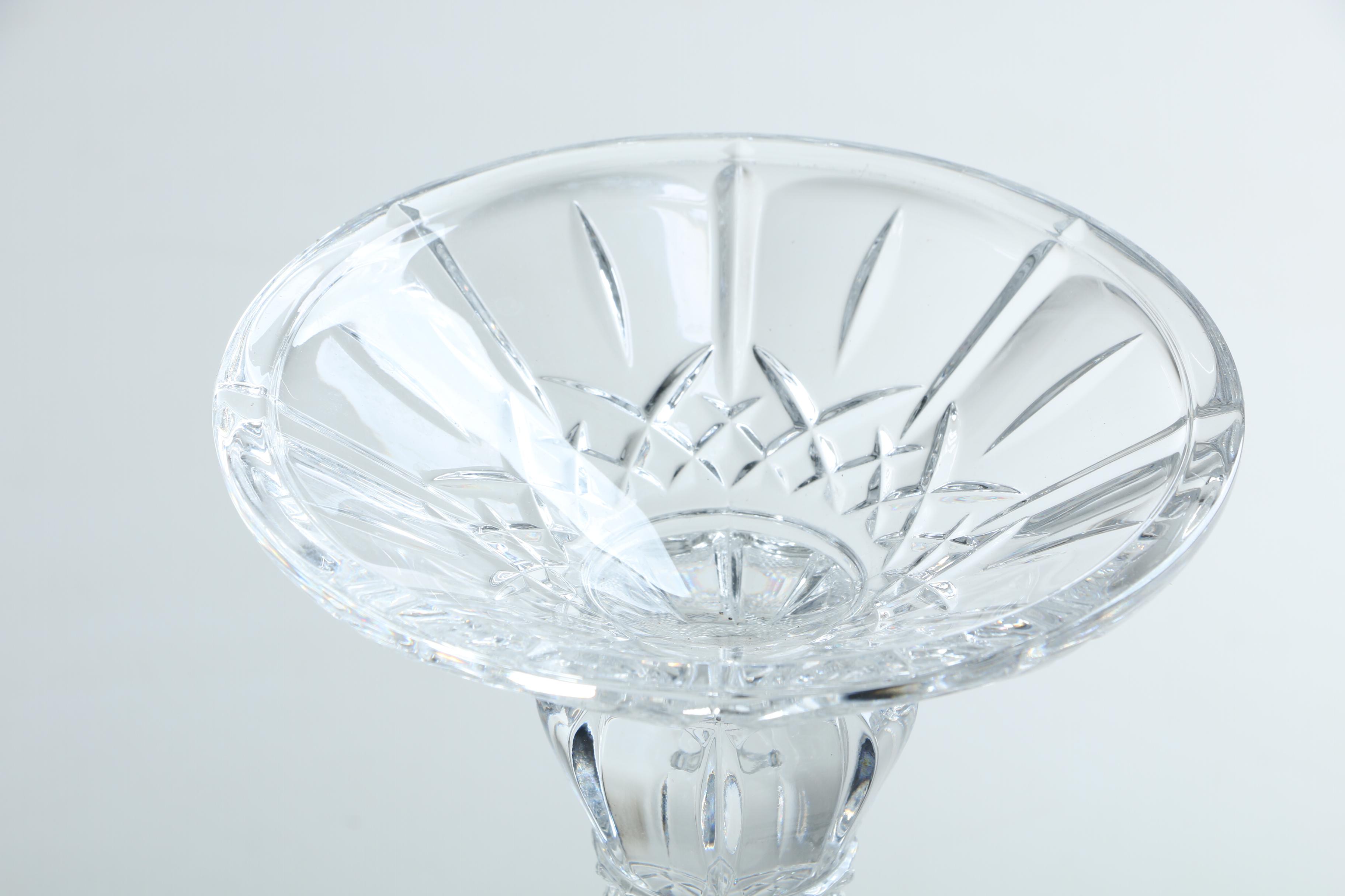 Fifth Avenue Crystal Candy Dish and Crystal Compote