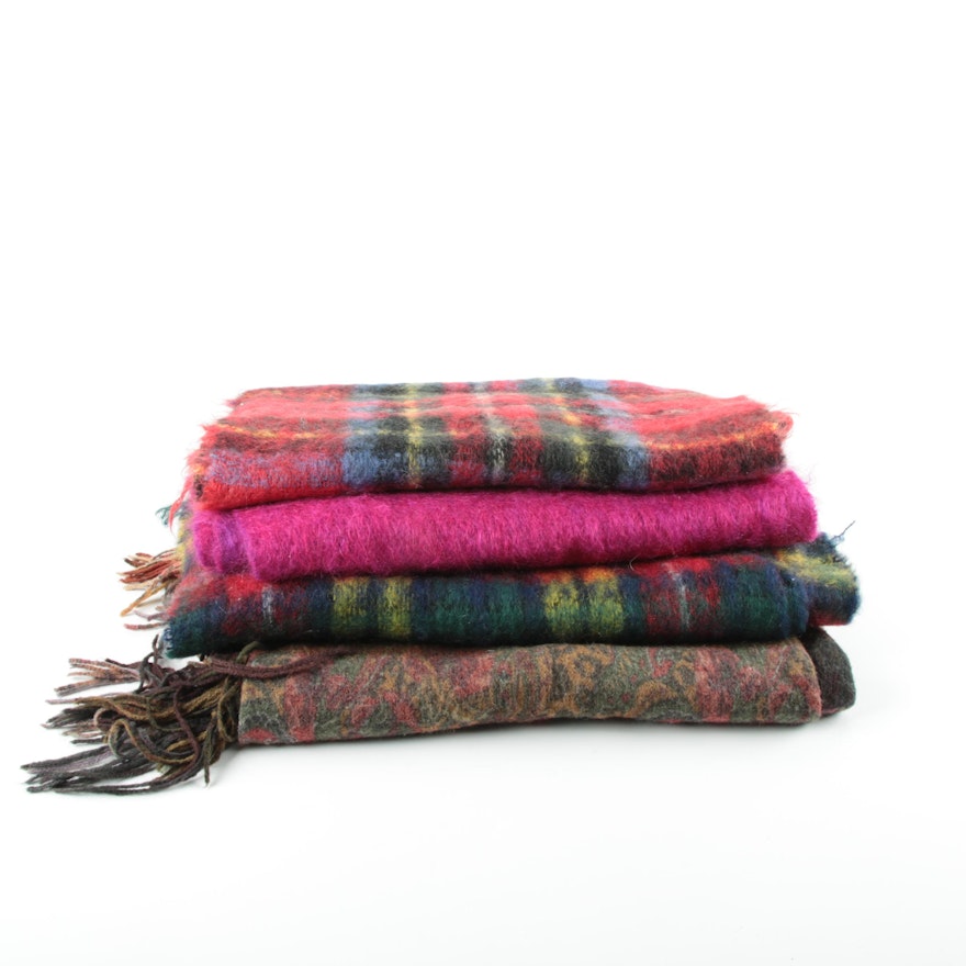 Mohair and Wool Scarves Including Bernat Klein and Forsyth of Edinburgh