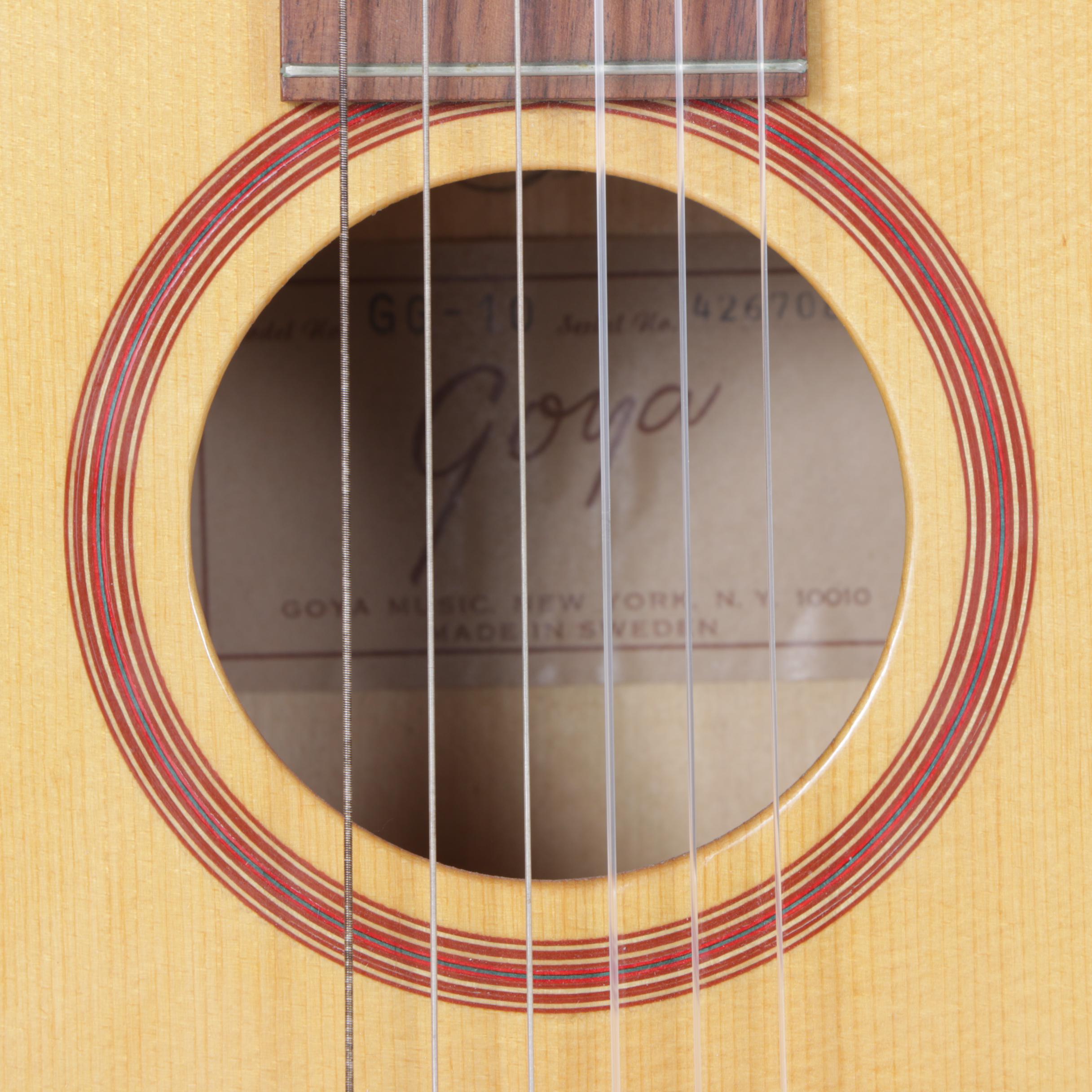 Vintage Goya GG-10 Classical Acoustic Guitar with Hardshell Case