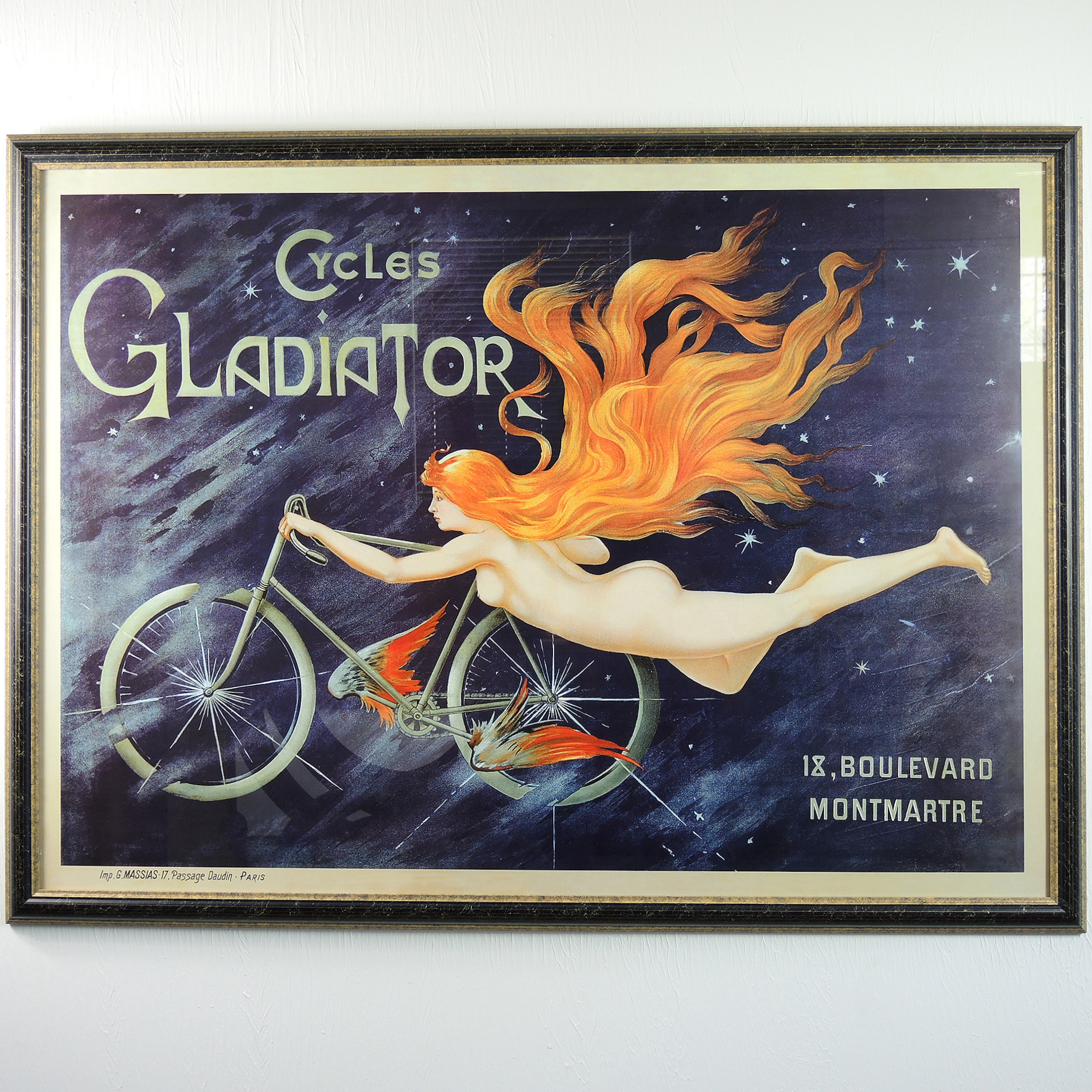 Reproduction Print after Georges Massias "Cycles Gladiator"