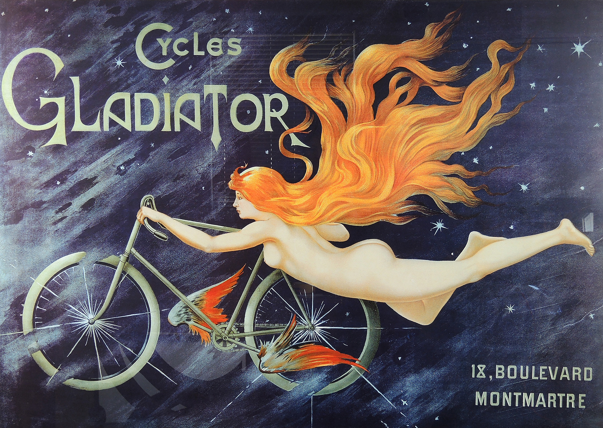 Reproduction Print after Georges Massias "Cycles Gladiator"