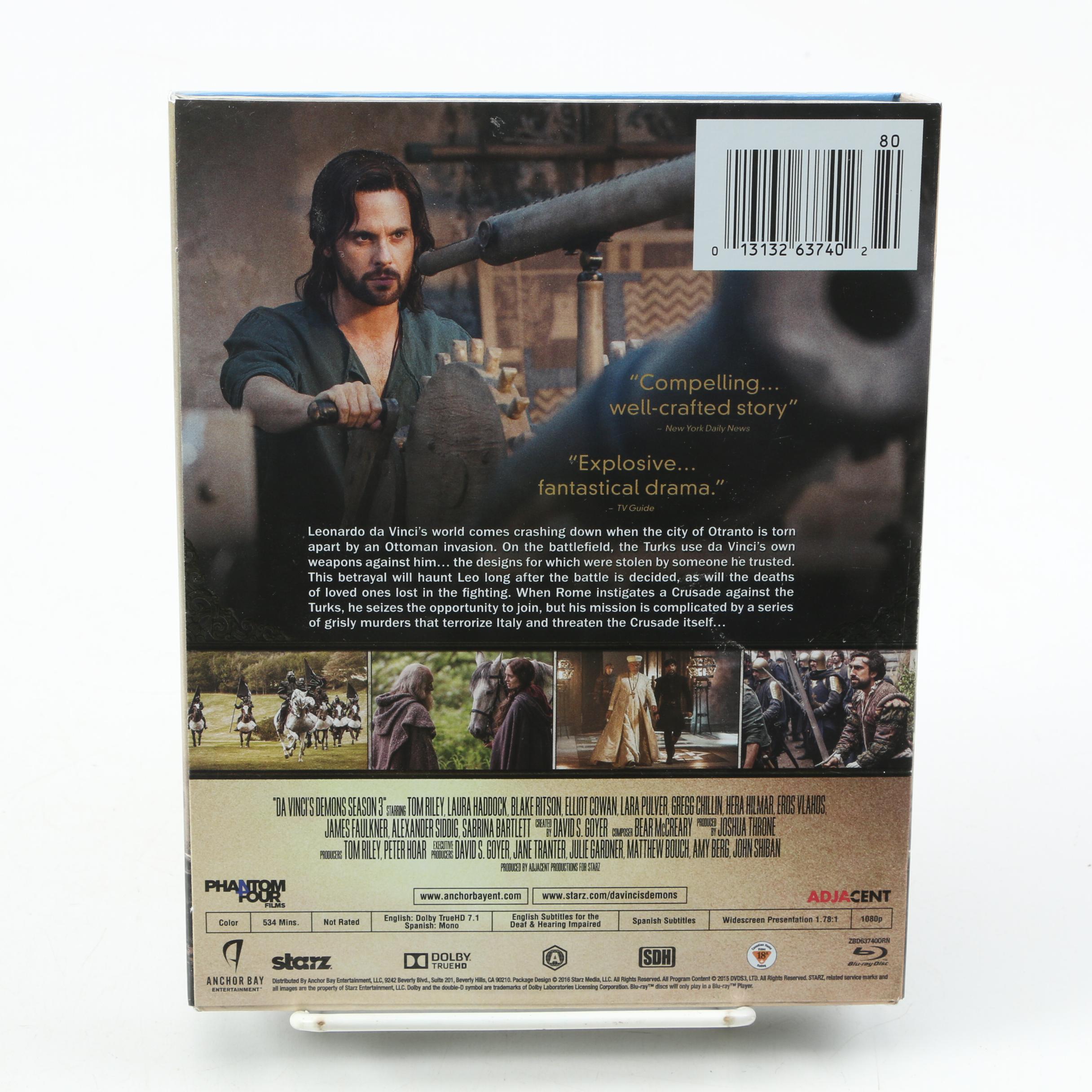 "Da Vinci's Demons" BBC TV Series Blu-Ray Boxed Sets