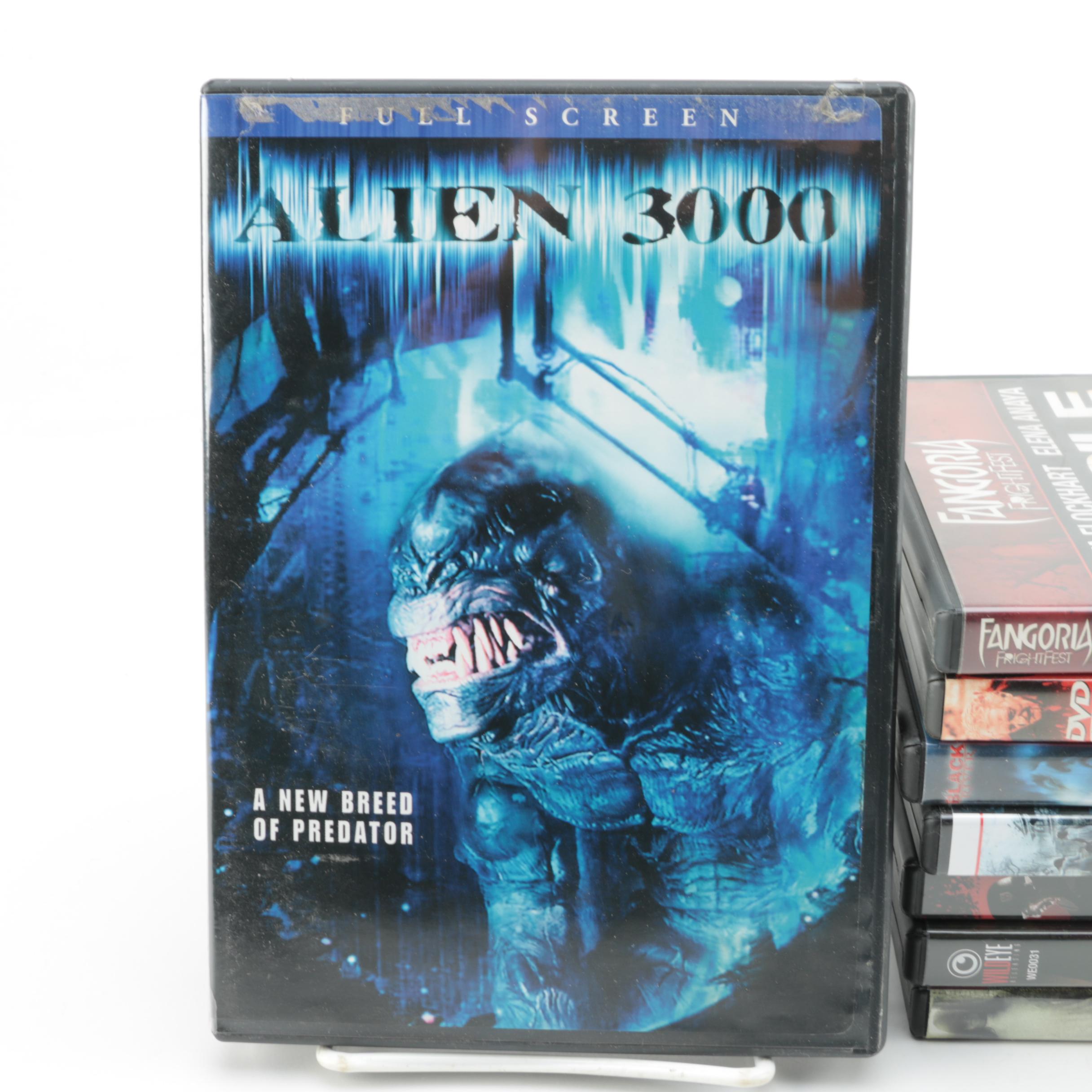 Horror Themed Movie DVD Collection Including John Carpenter's "The Ward"