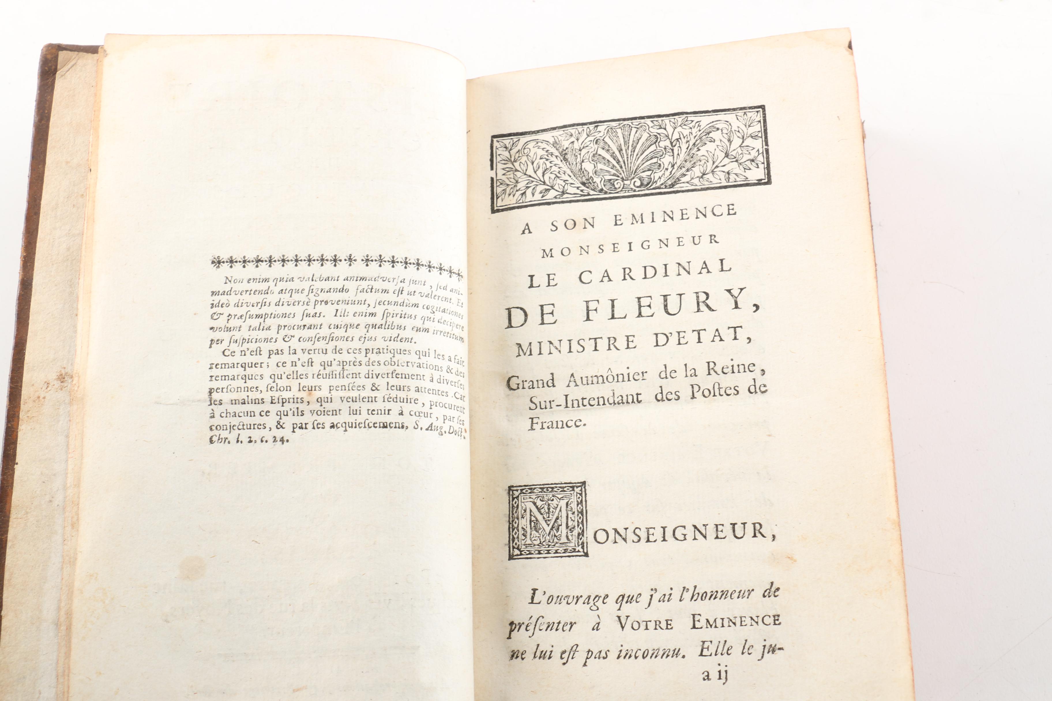 1750 "Histoire Critique des Pratiques Superstitieuses" by Pierre le Brun, v. 1