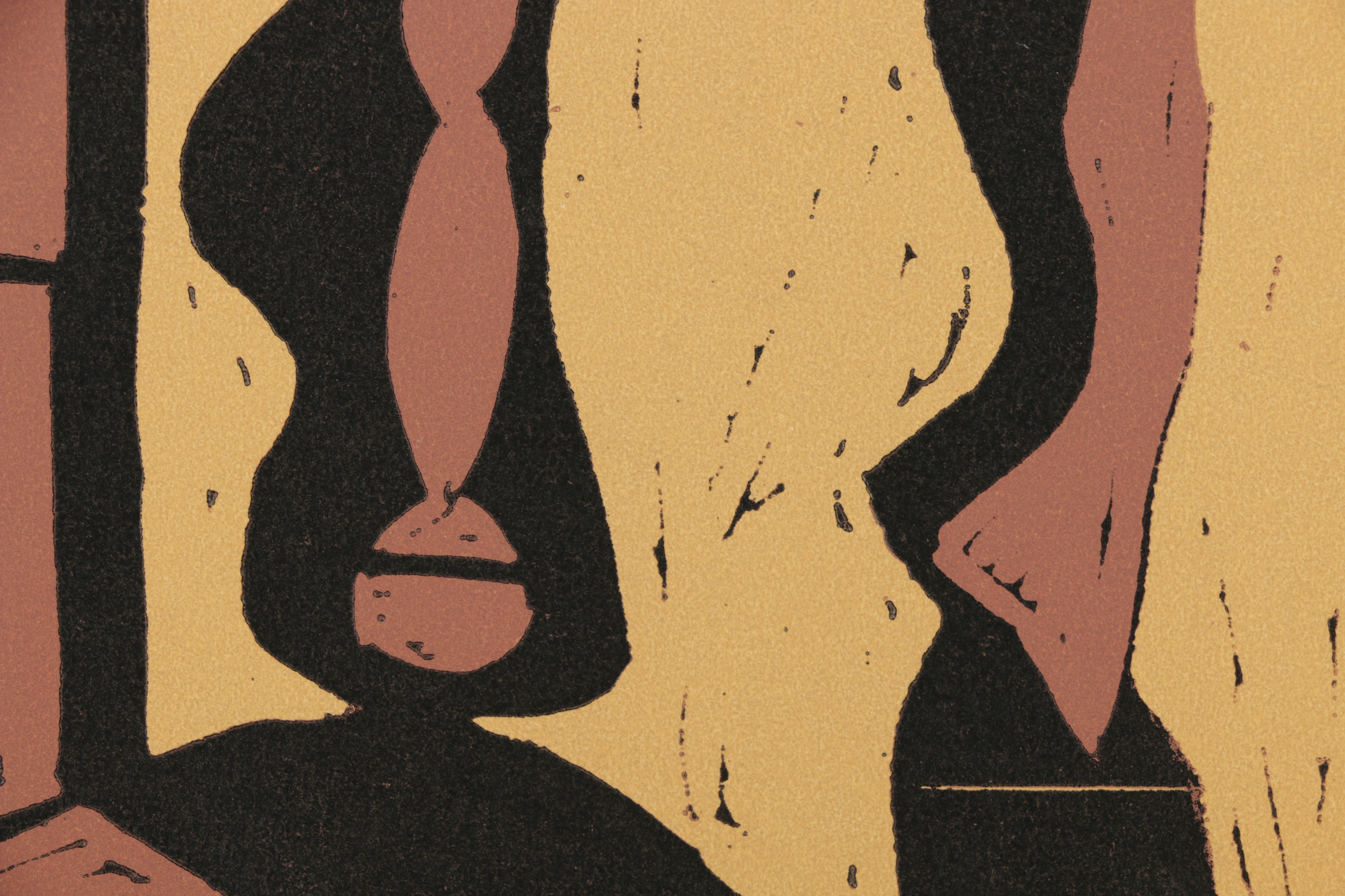 Pablo Picasso Color Linoleum Cut "Picador and Matador"