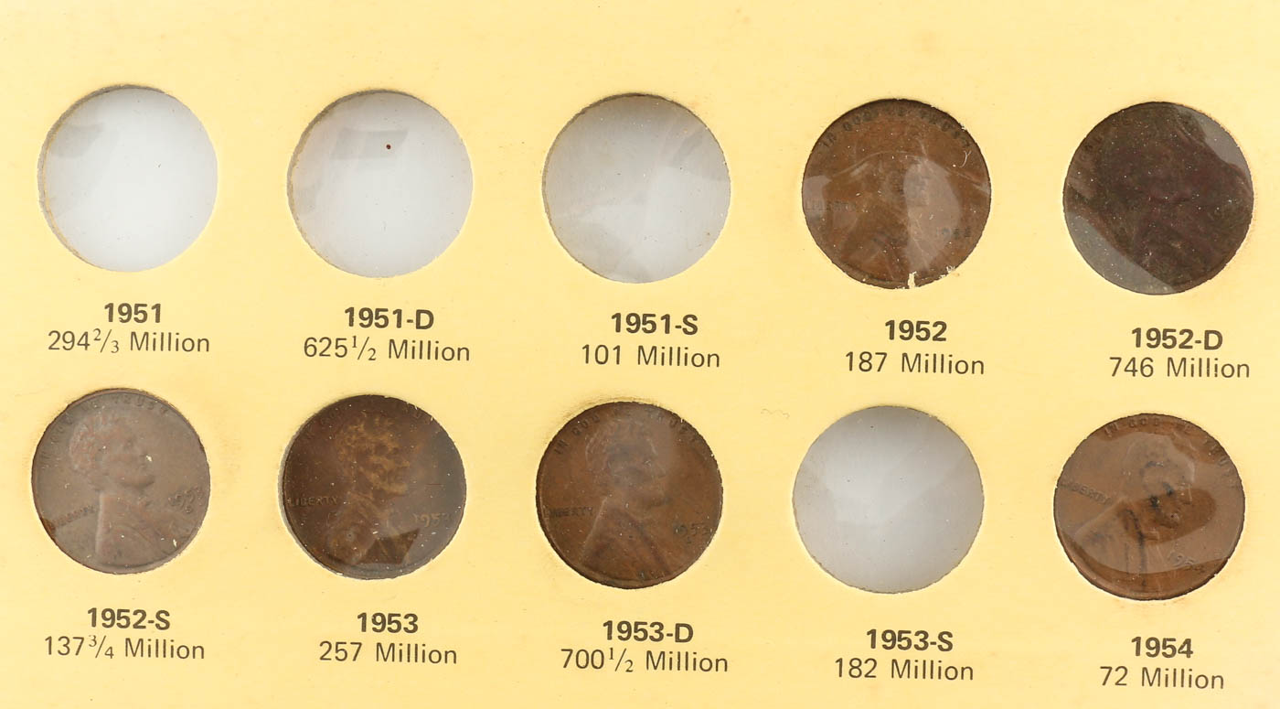 Group of Over One Hundred Lincoln Cents and Thirteen Jefferson Nickels
