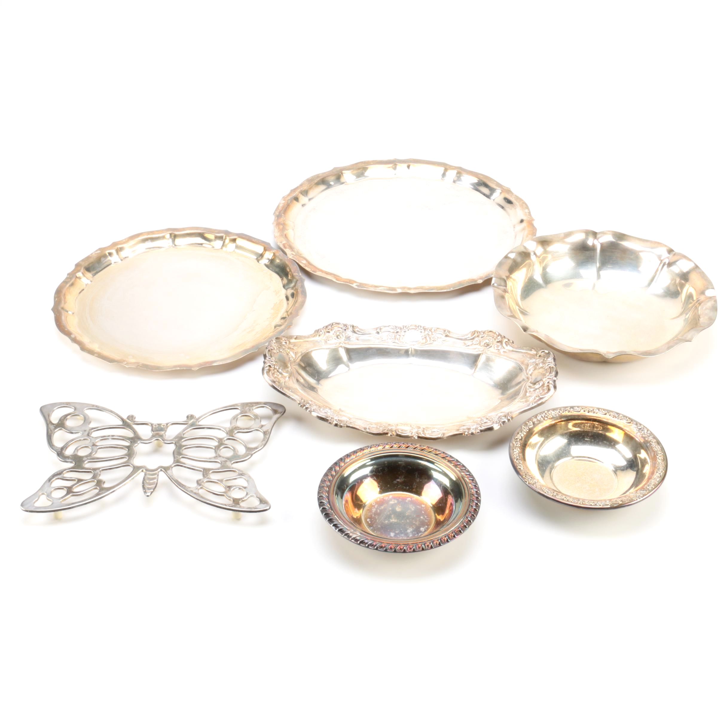Gorham Silver Plate Platters and Other Silver Plate Serveware