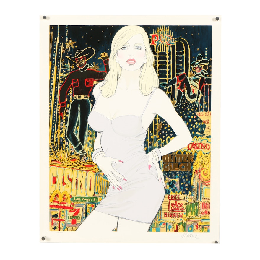 Roy Besser Serigraph "Las Vegas"