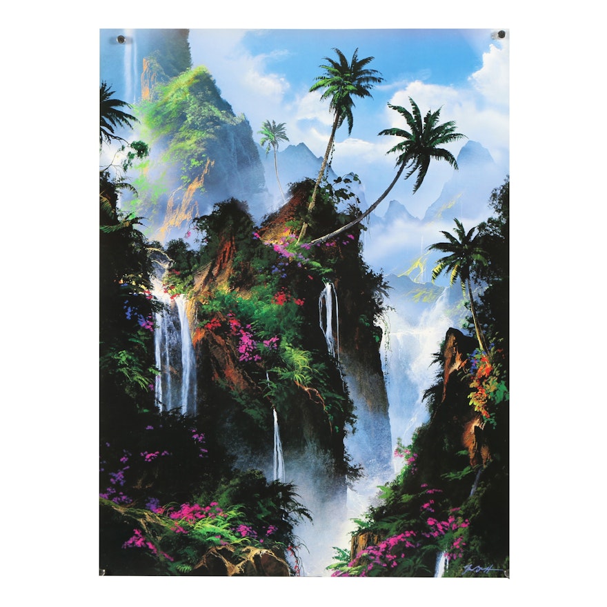 Offset Lithograph after Dale Terbush "Everlasting Paradise"