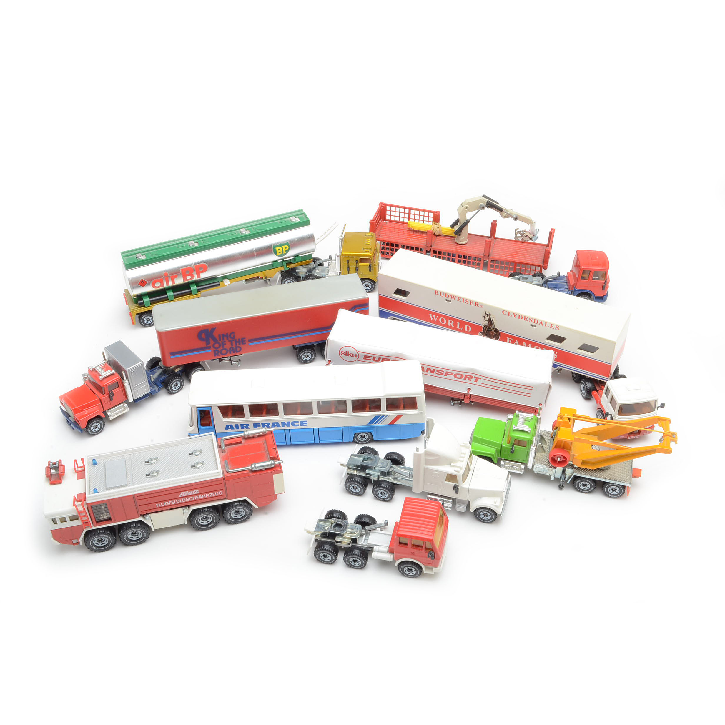 Group of Vintage German Die Cast Toy Trucks