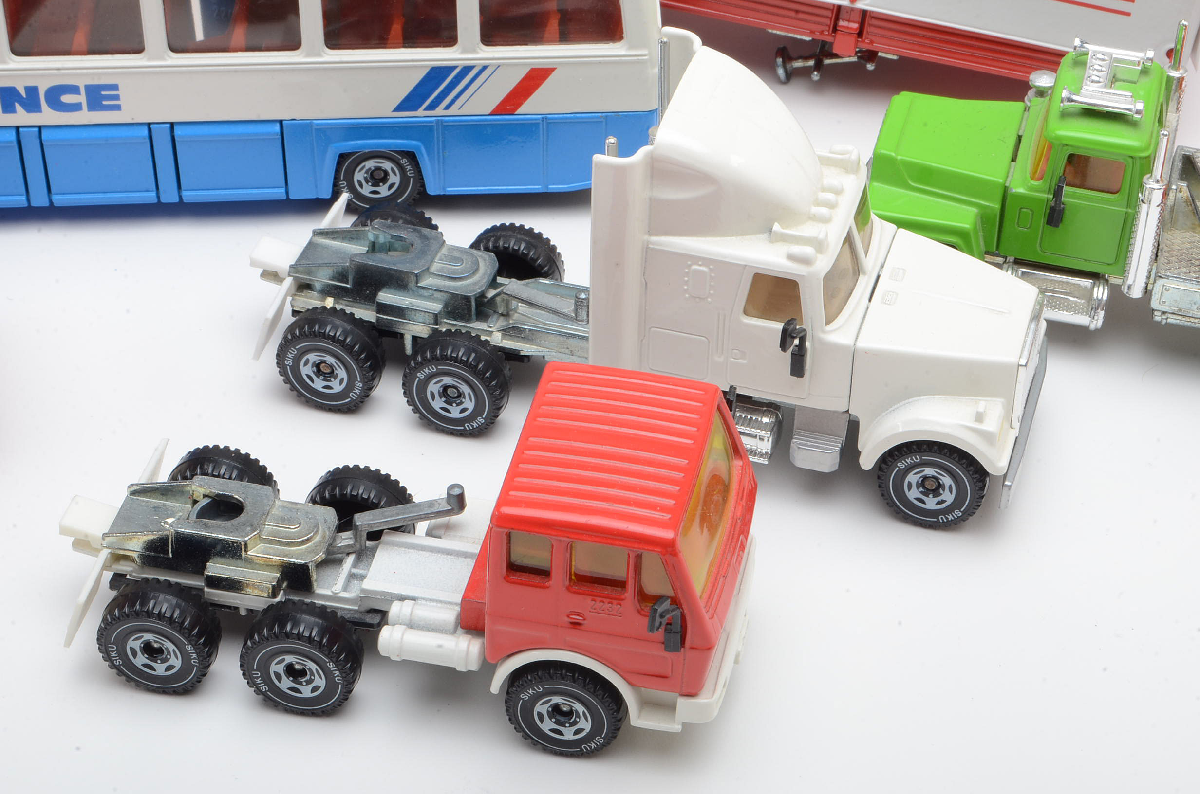 Group of Vintage German Die Cast Toy Trucks