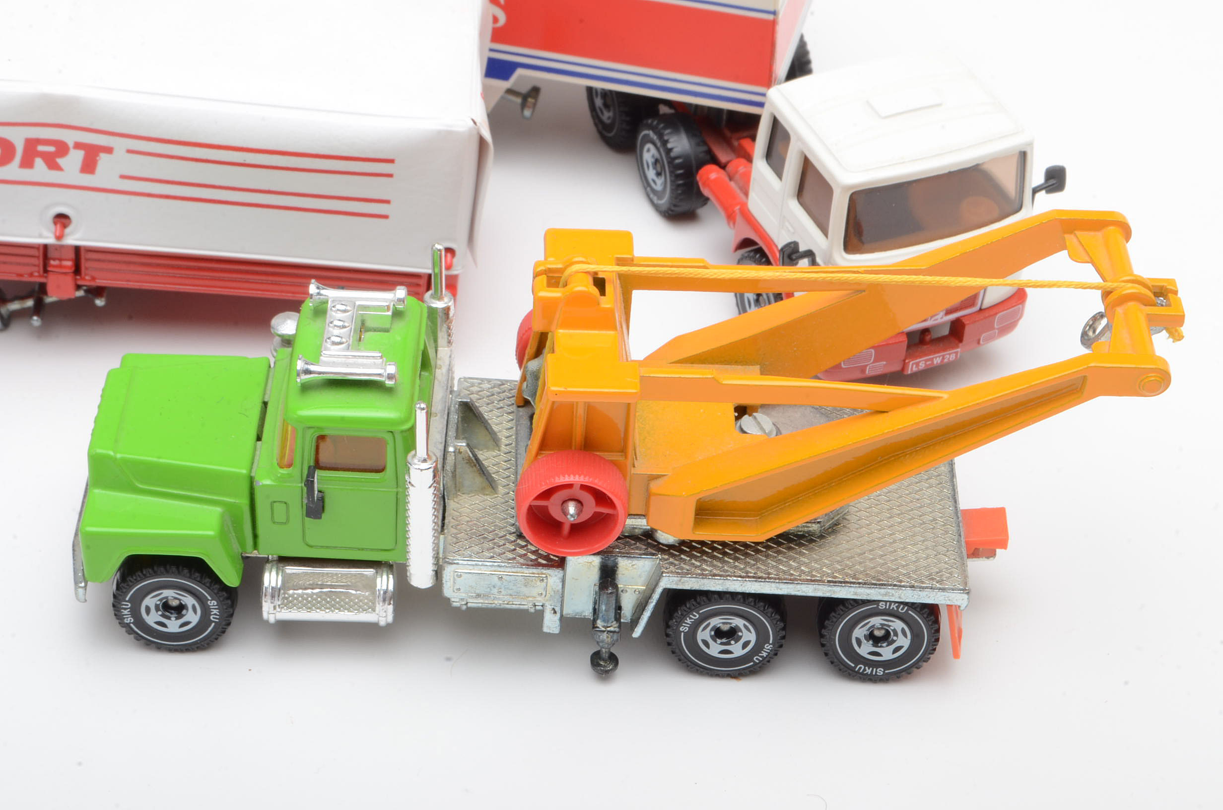 Group of Vintage German Die Cast Toy Trucks