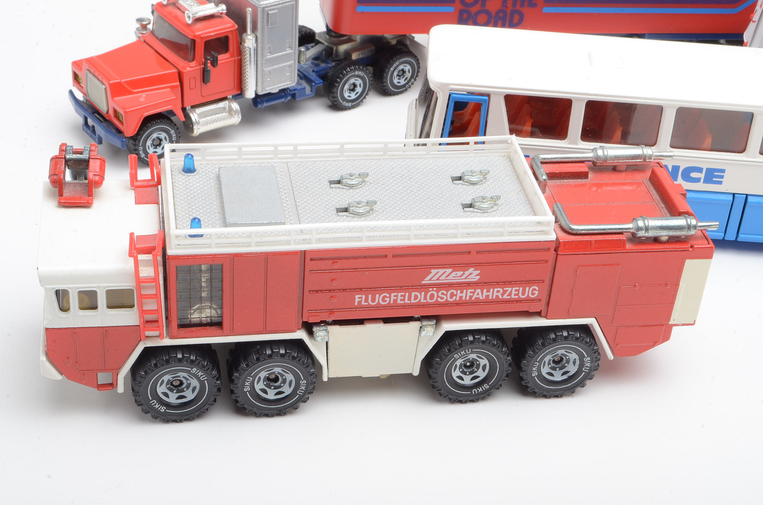 Group of Vintage German Die Cast Toy Trucks