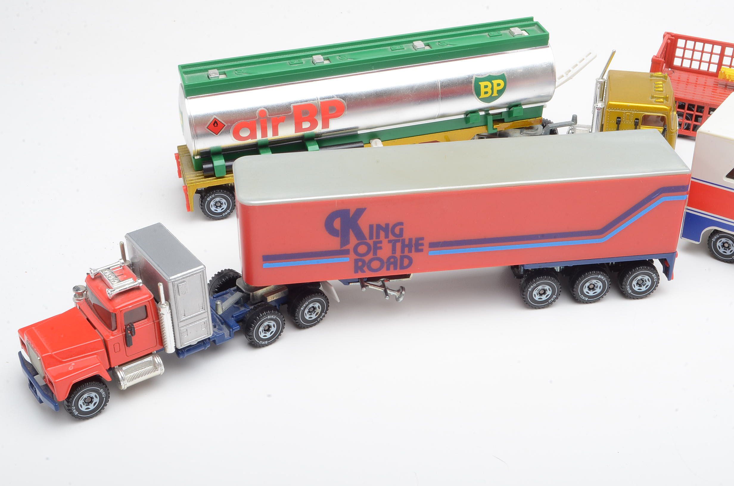 Group of Vintage German Die Cast Toy Trucks