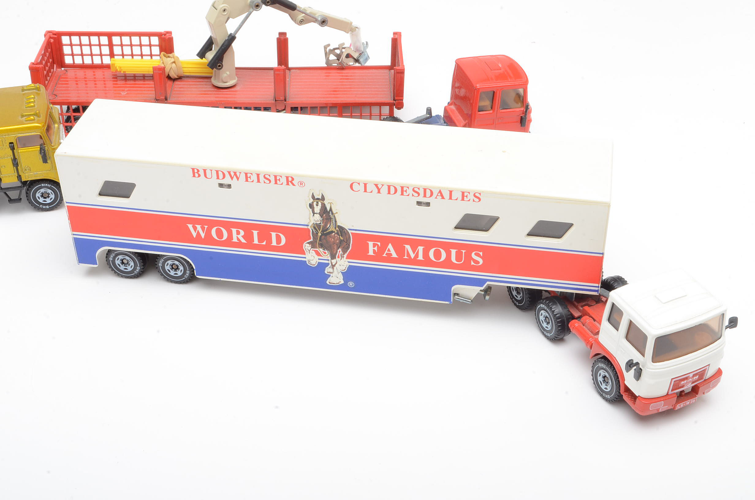 Group of Vintage German Die Cast Toy Trucks