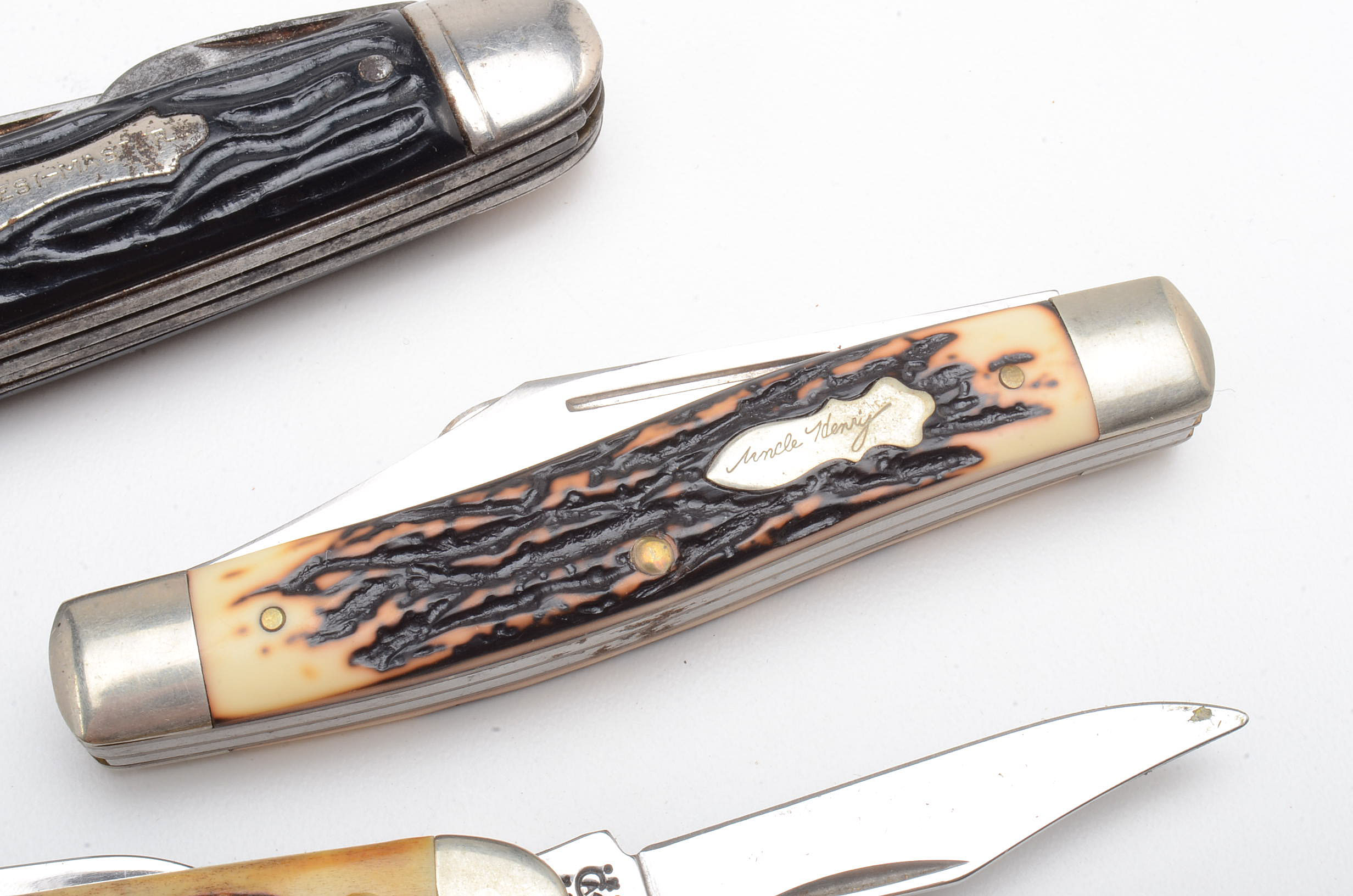 Vintage Pocket Knives including Case Mini Copperhead