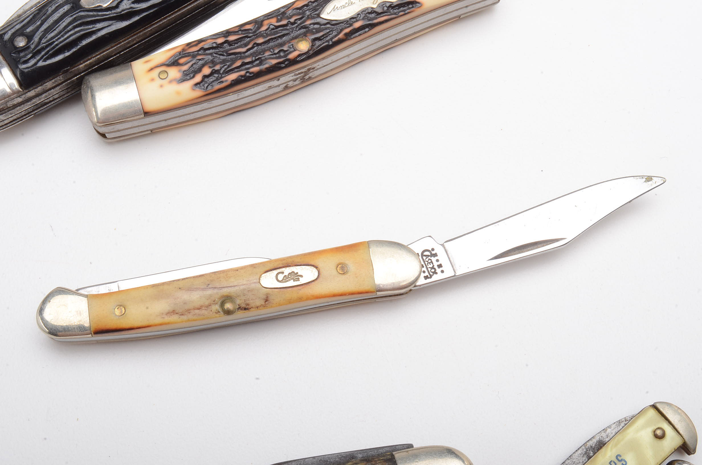 Vintage Pocket Knives including Case Mini Copperhead