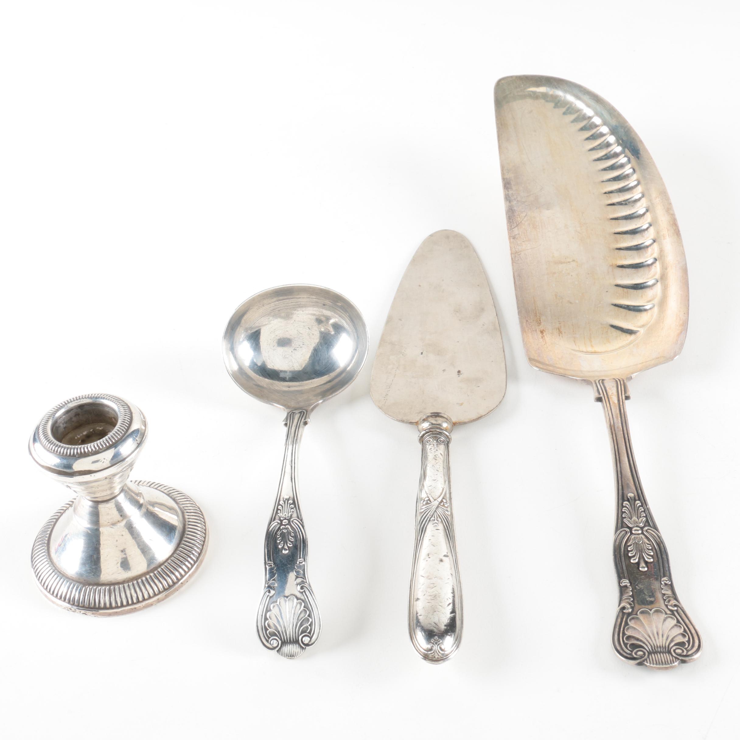 1932 Barker Brothers Sterling Silver Ladle and Assorted Tableware