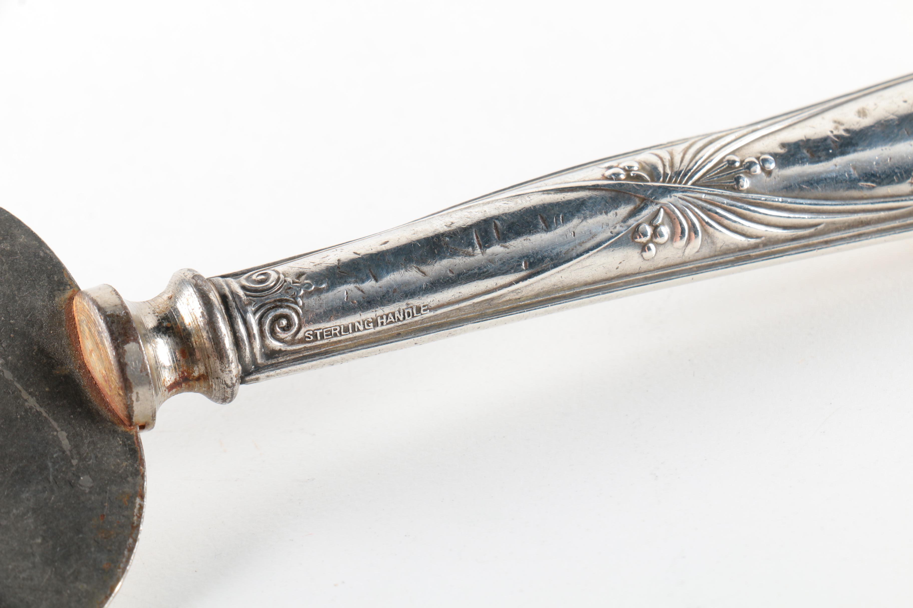 1932 Barker Brothers Sterling Silver Ladle and Assorted Tableware