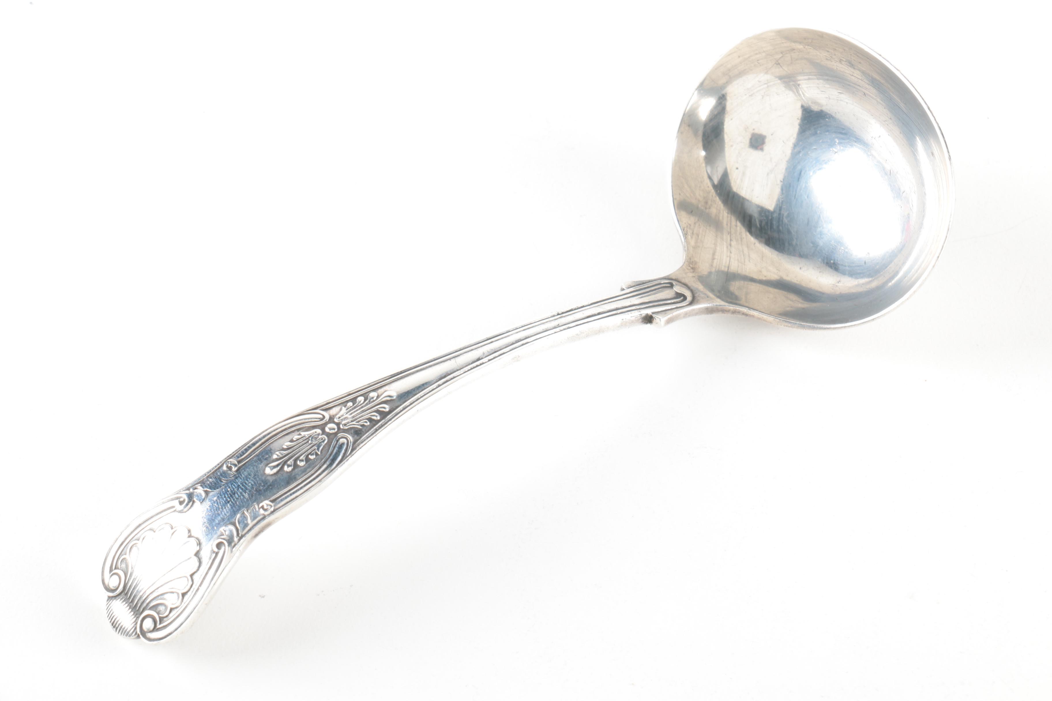 1932 Barker Brothers Sterling Silver Ladle and Assorted Tableware