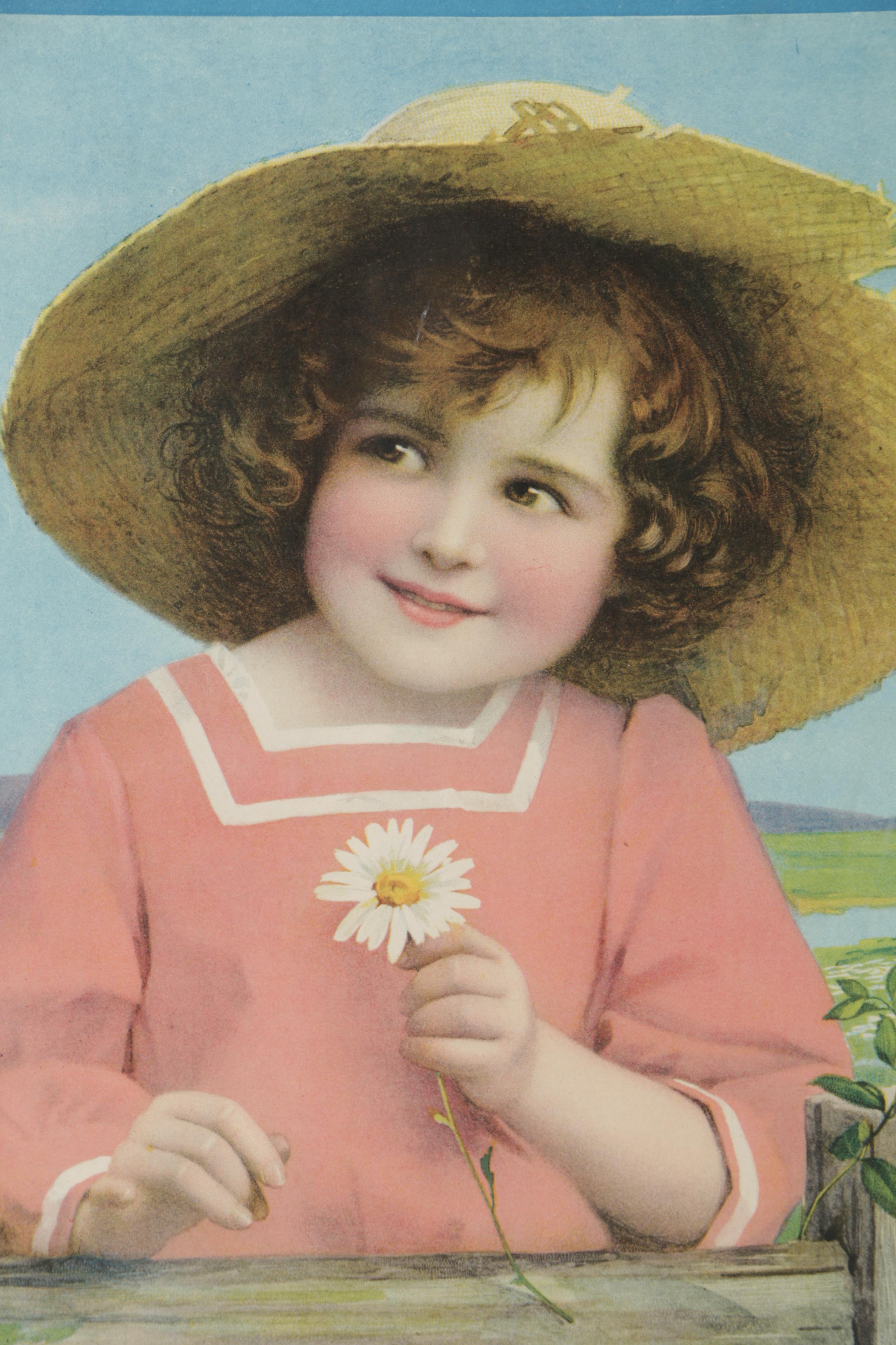 1921 Offset Lithographic Monthly Calendar Fertilizer Advertisement