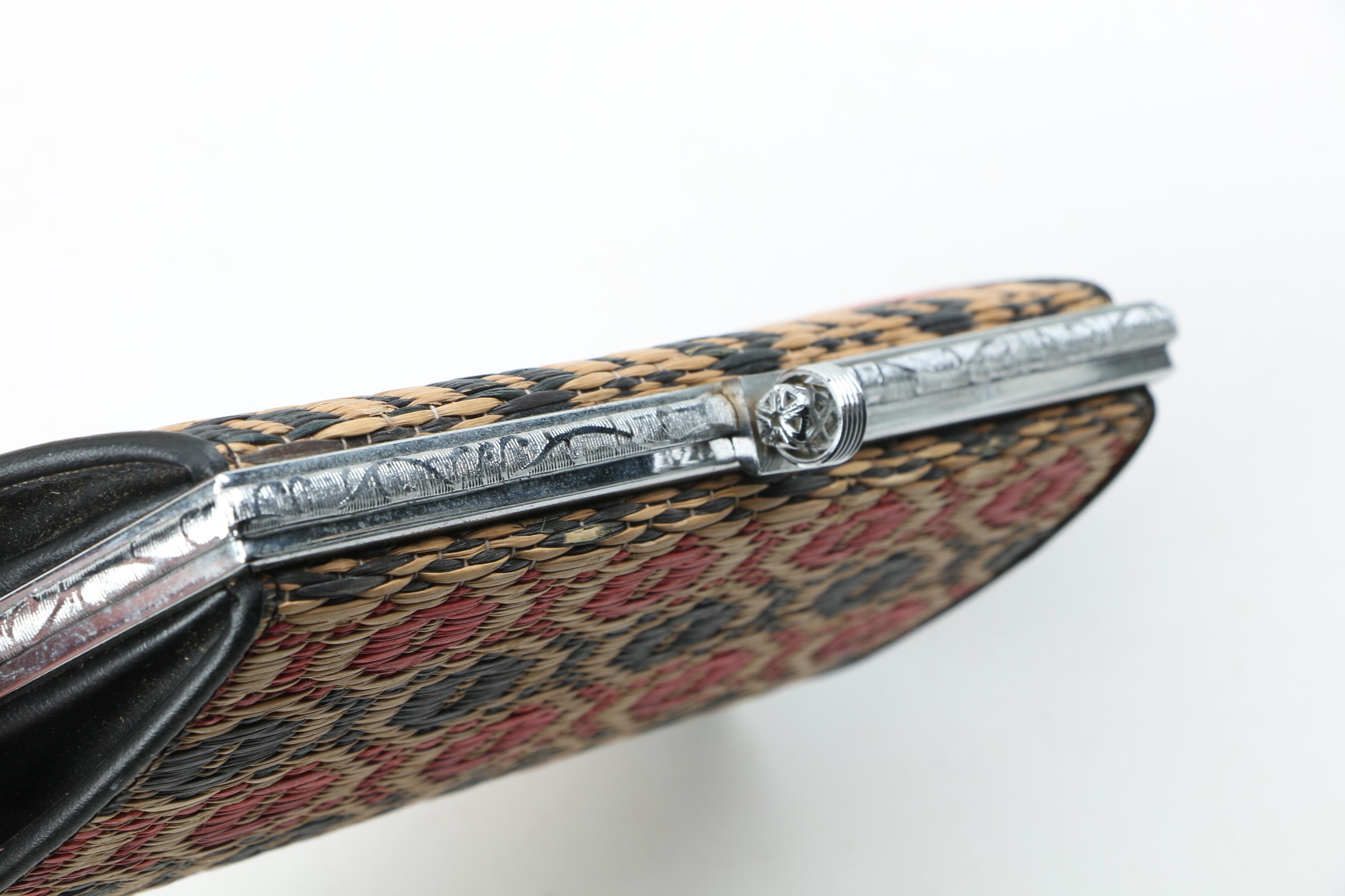 Vintage Cork and Woven Straw Handbags Including Stuart Weitzman and Victor Costa