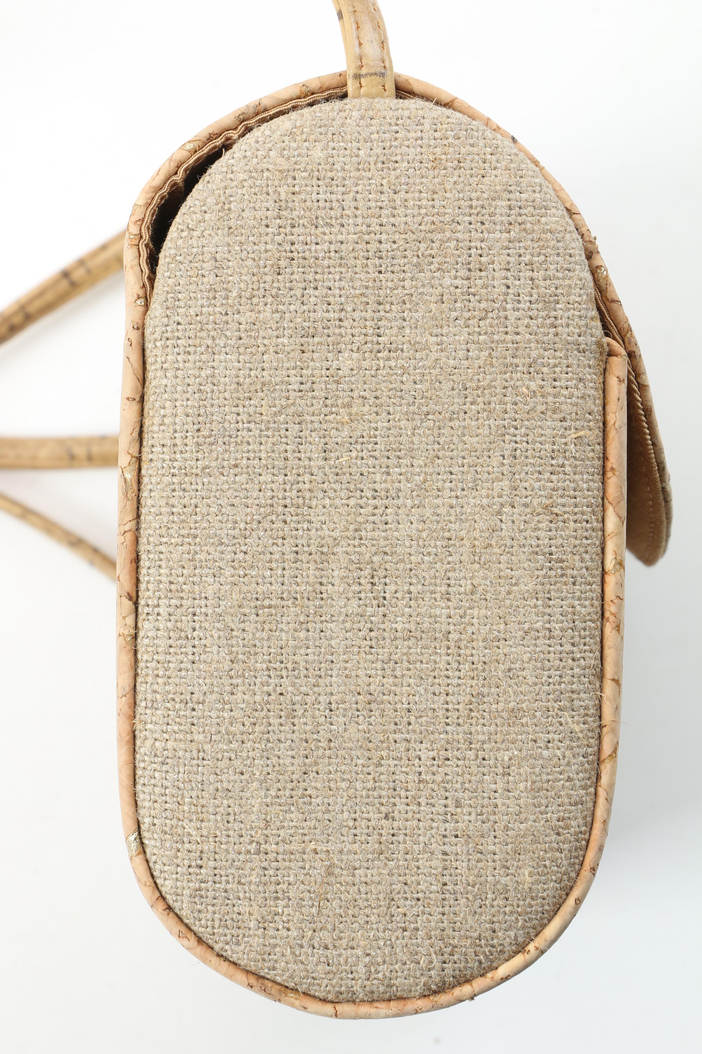 Vintage Cork and Woven Straw Handbags Including Stuart Weitzman and Victor Costa