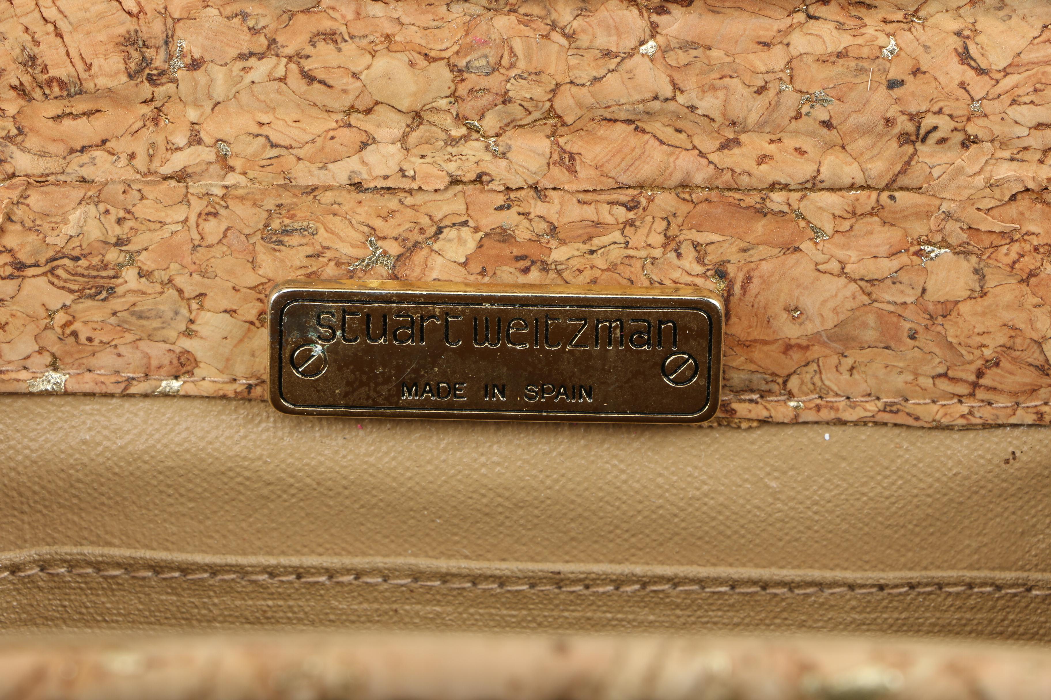 Vintage Cork and Woven Straw Handbags Including Stuart Weitzman and Victor Costa