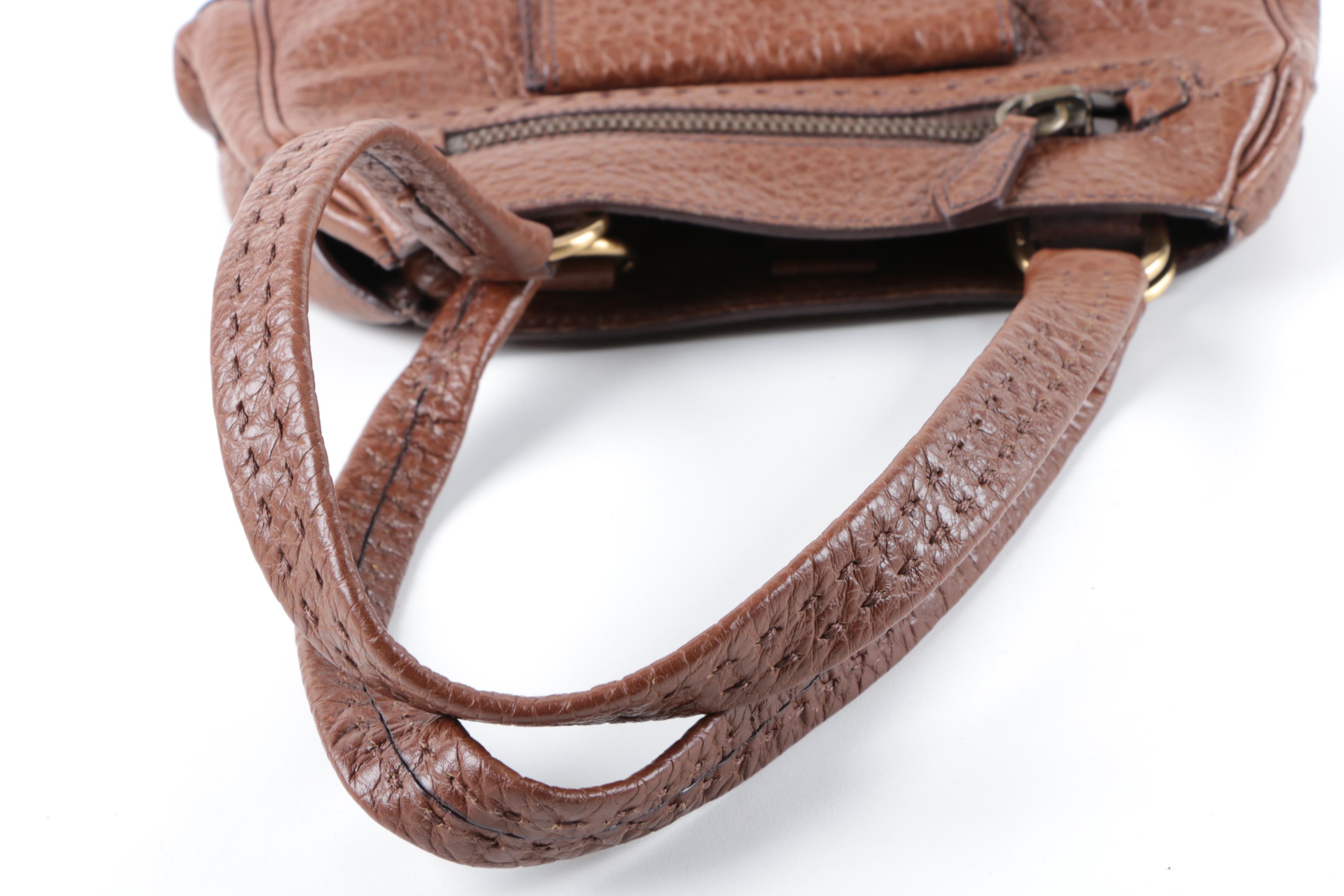 Prada Berlino Pebbled Leather Shoulder Bag