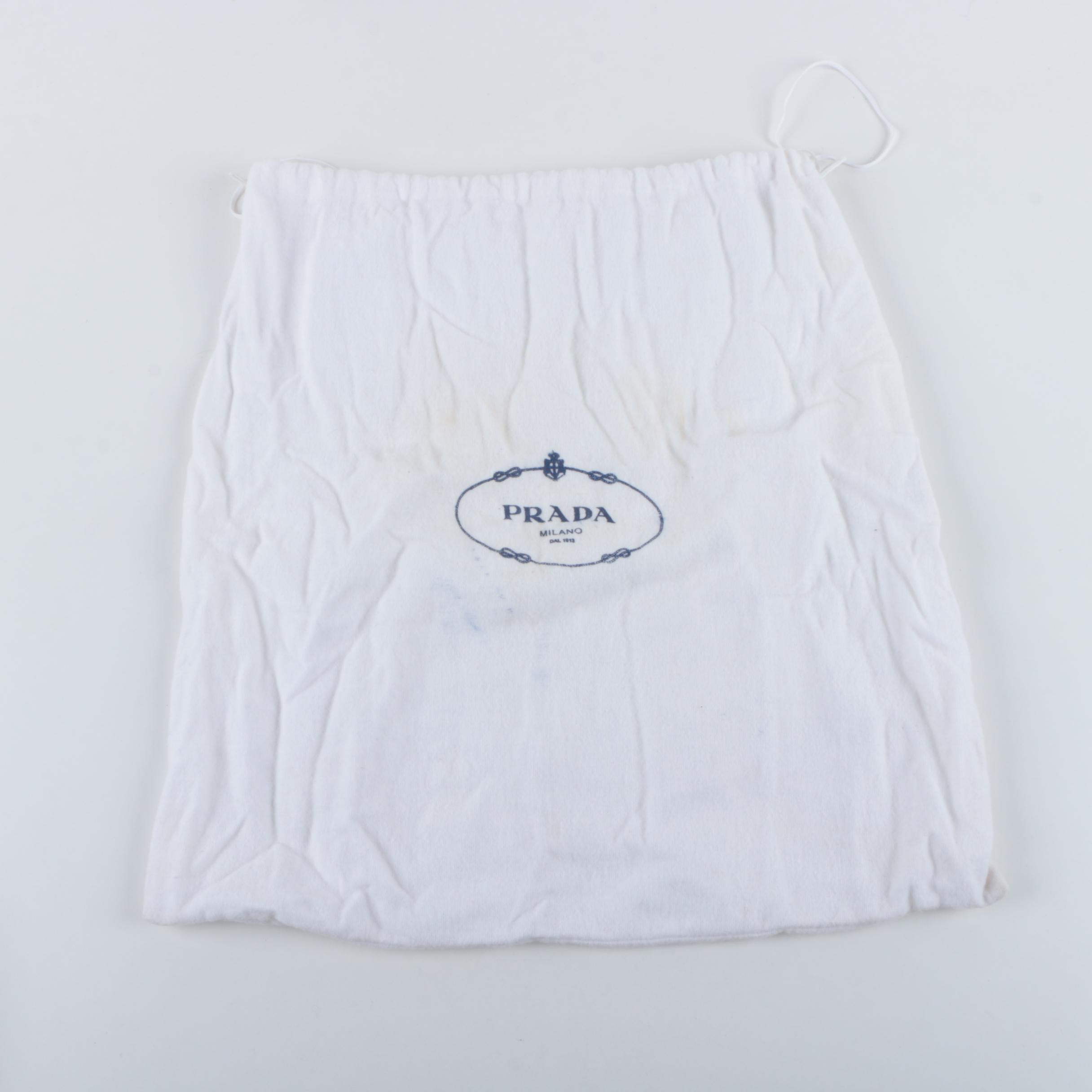 Prada Berlino Pebbled Leather Shoulder Bag