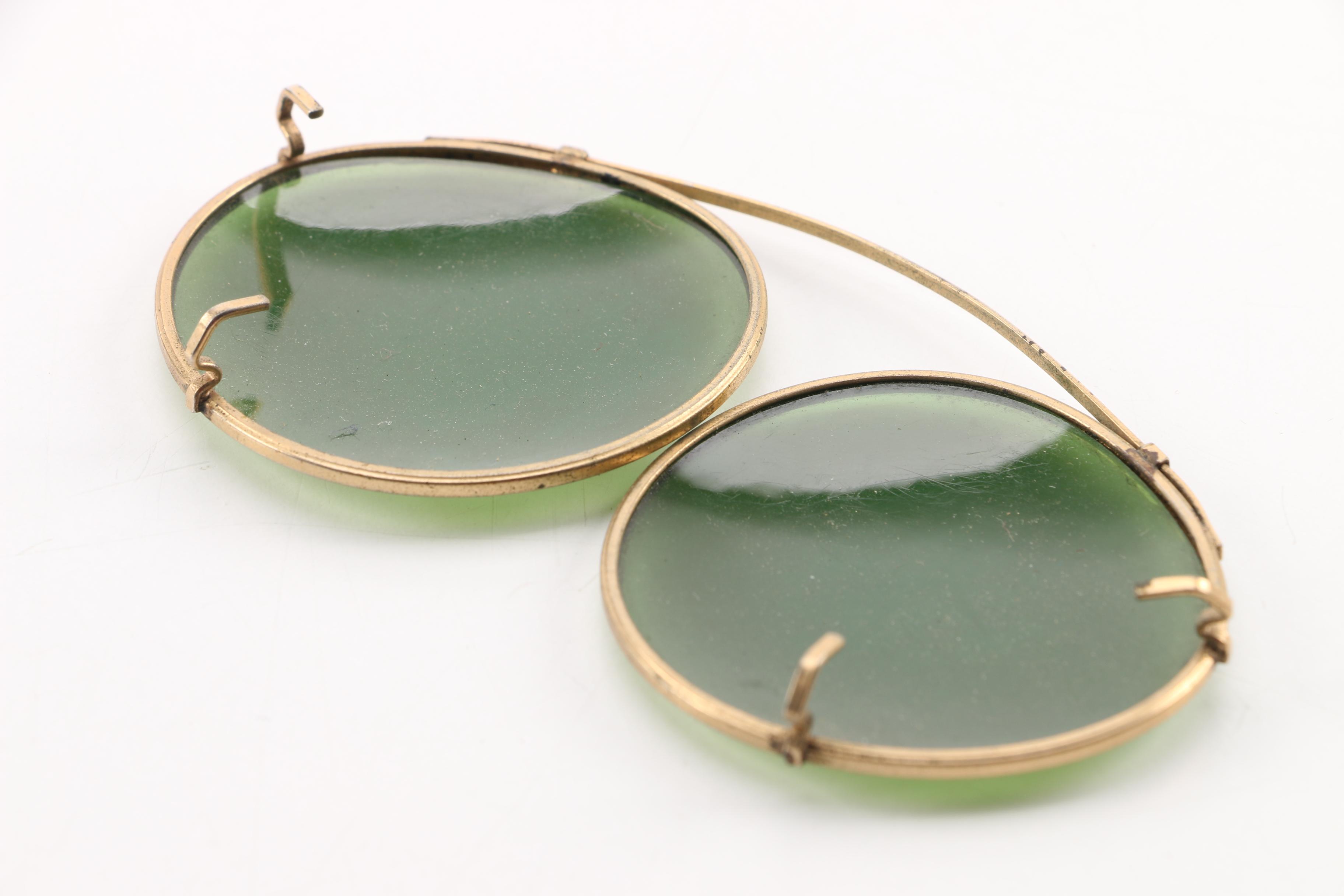 Vintage AO Polaroid Curveo Sunglasses and Opticaid Magnifying Eyeglasses