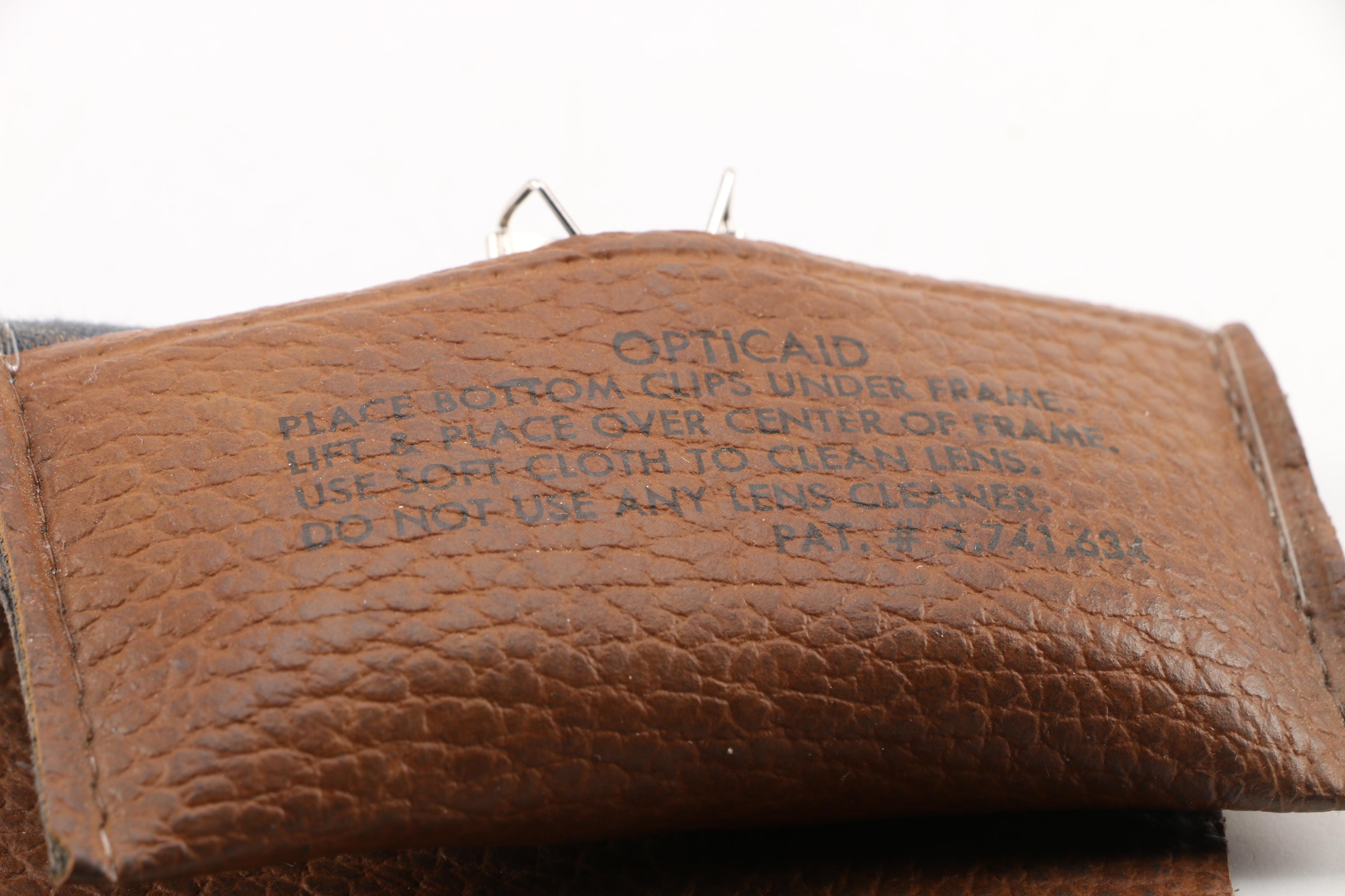 Vintage AO Polaroid Curveo Sunglasses and Opticaid Magnifying Eyeglasses