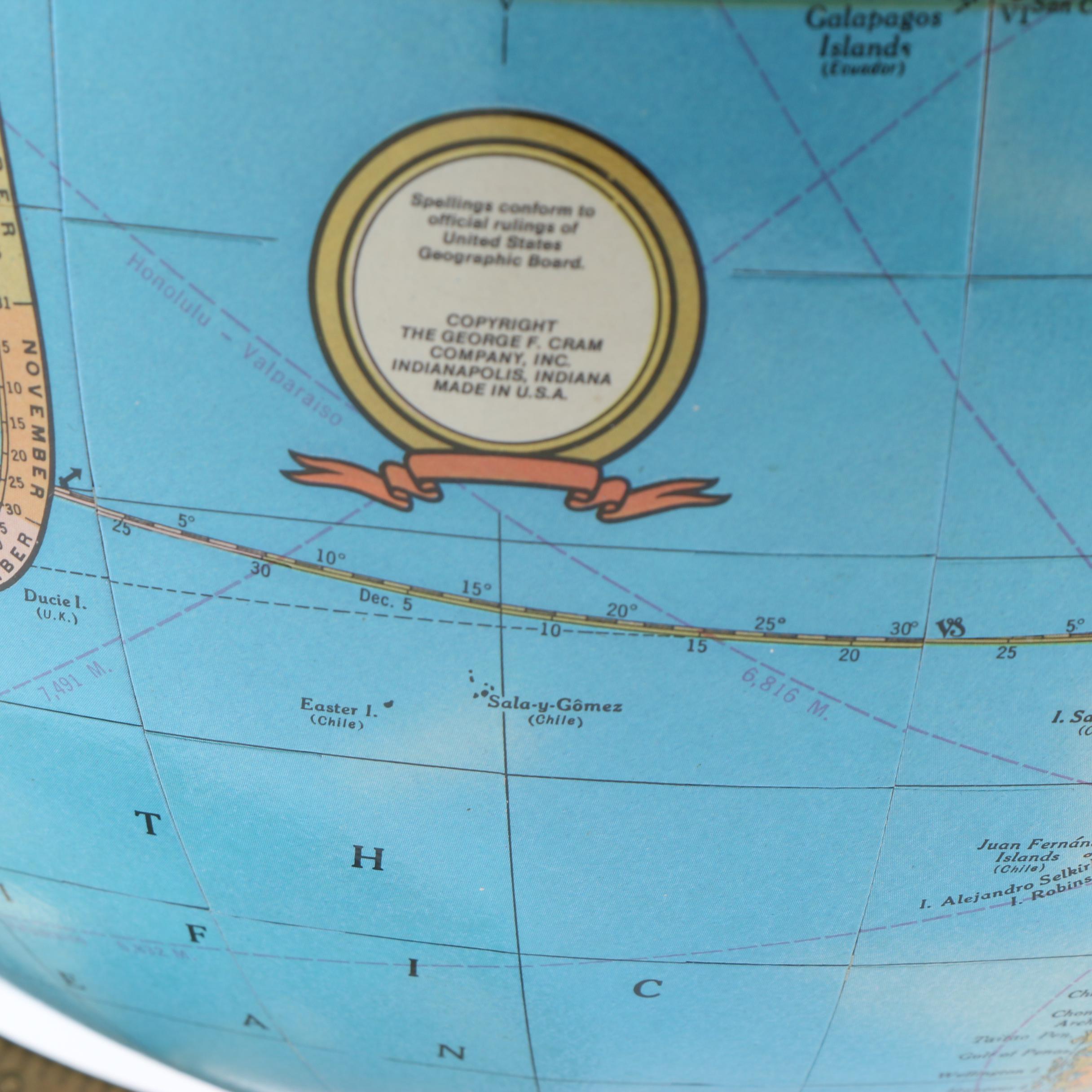 Cram's Imperial World Globe