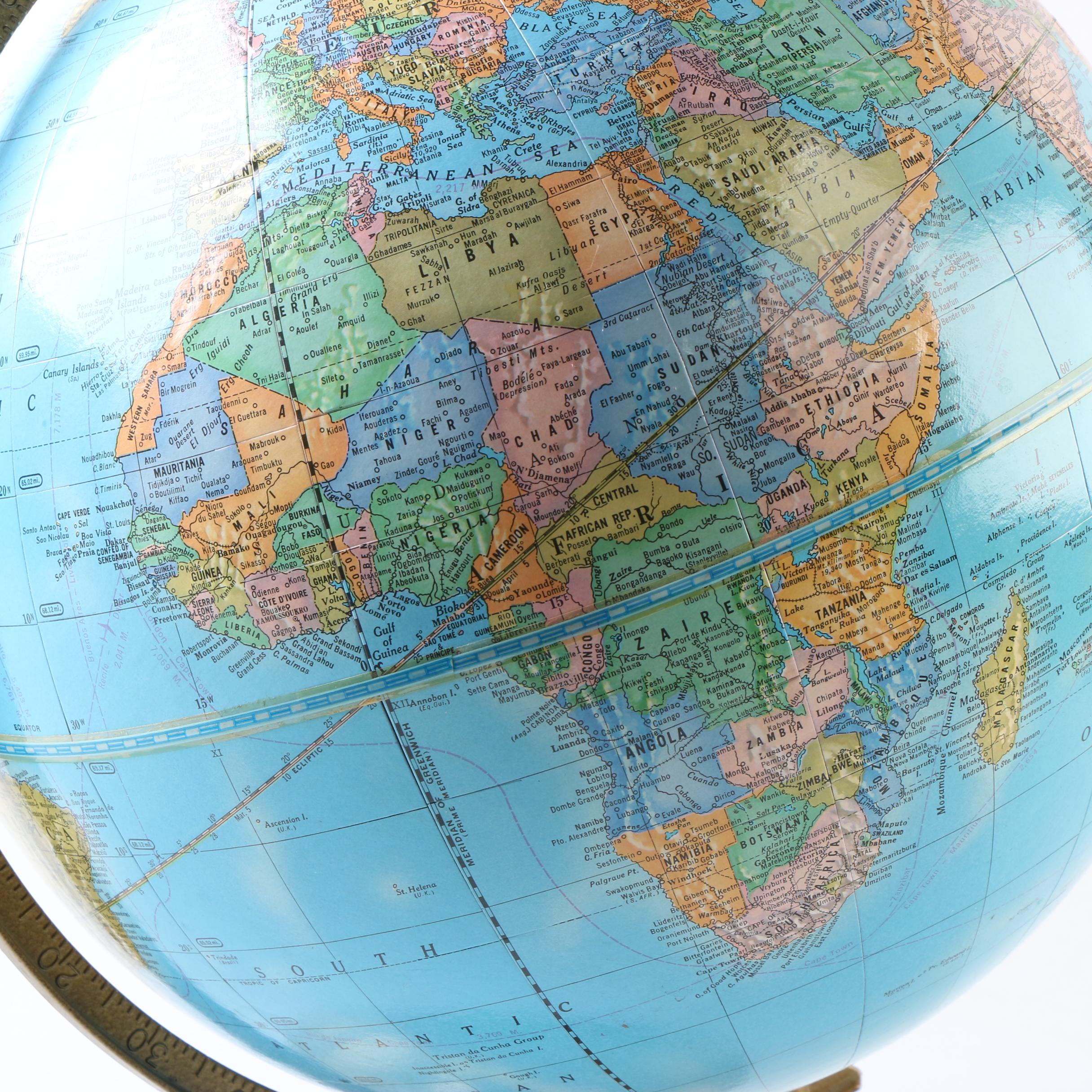 Cram's Imperial World Globe