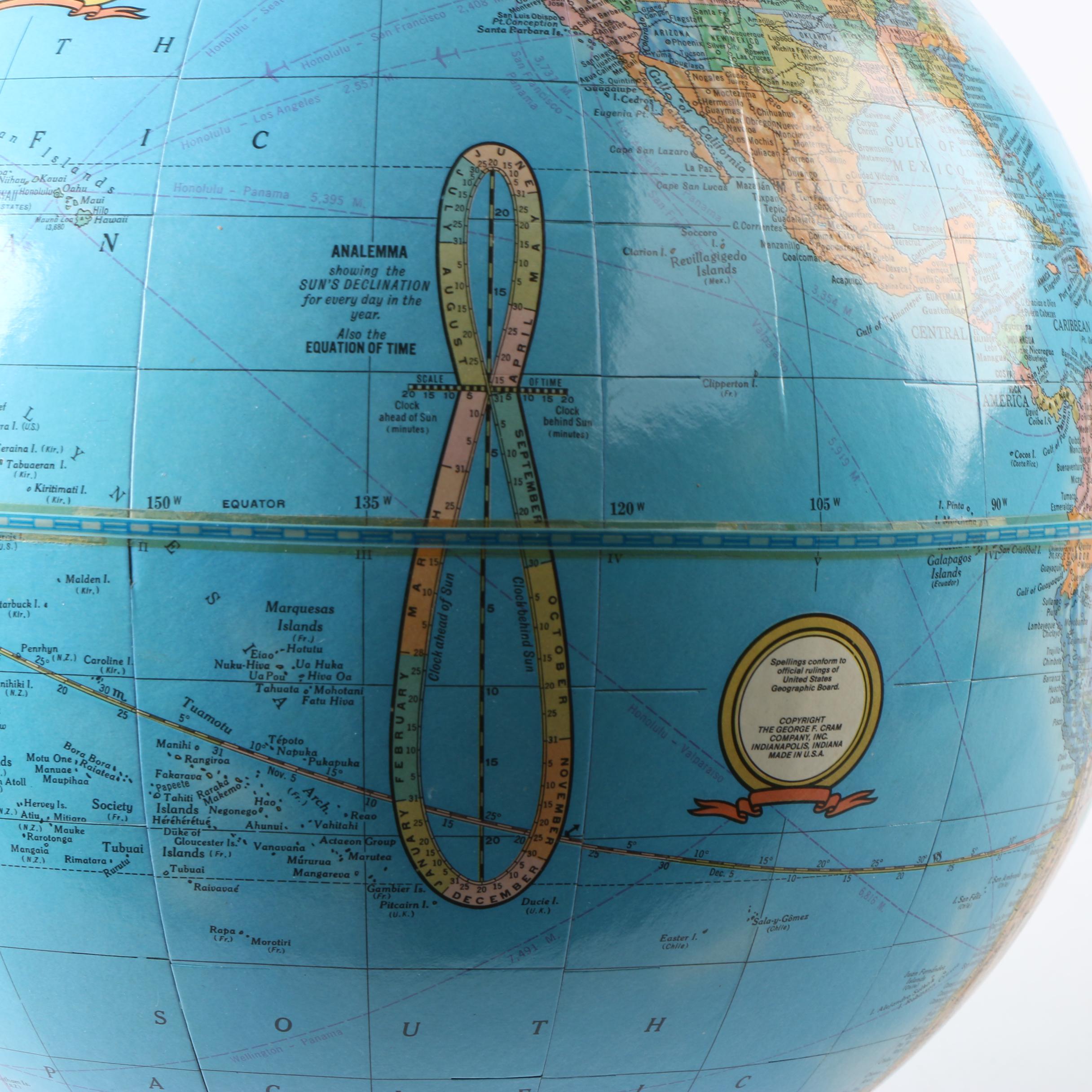 Cram's Imperial World Globe