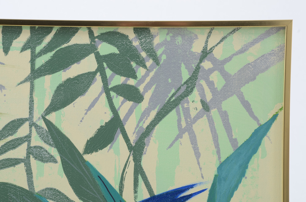 Lee Reynolds Acrylic Painting of Tropical Birds