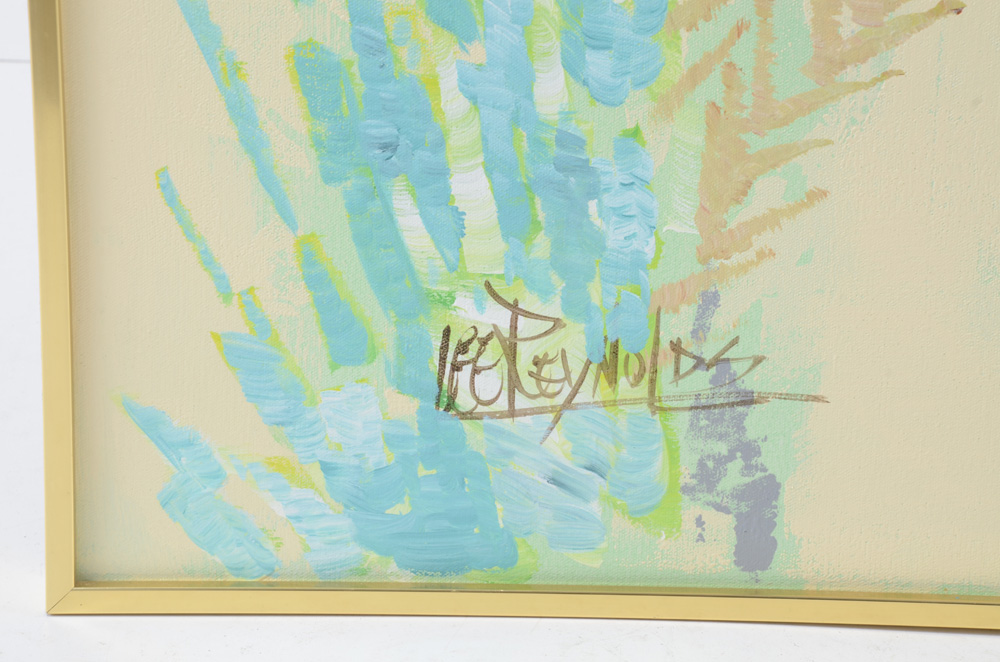 Lee Reynolds Acrylic Painting of Tropical Birds