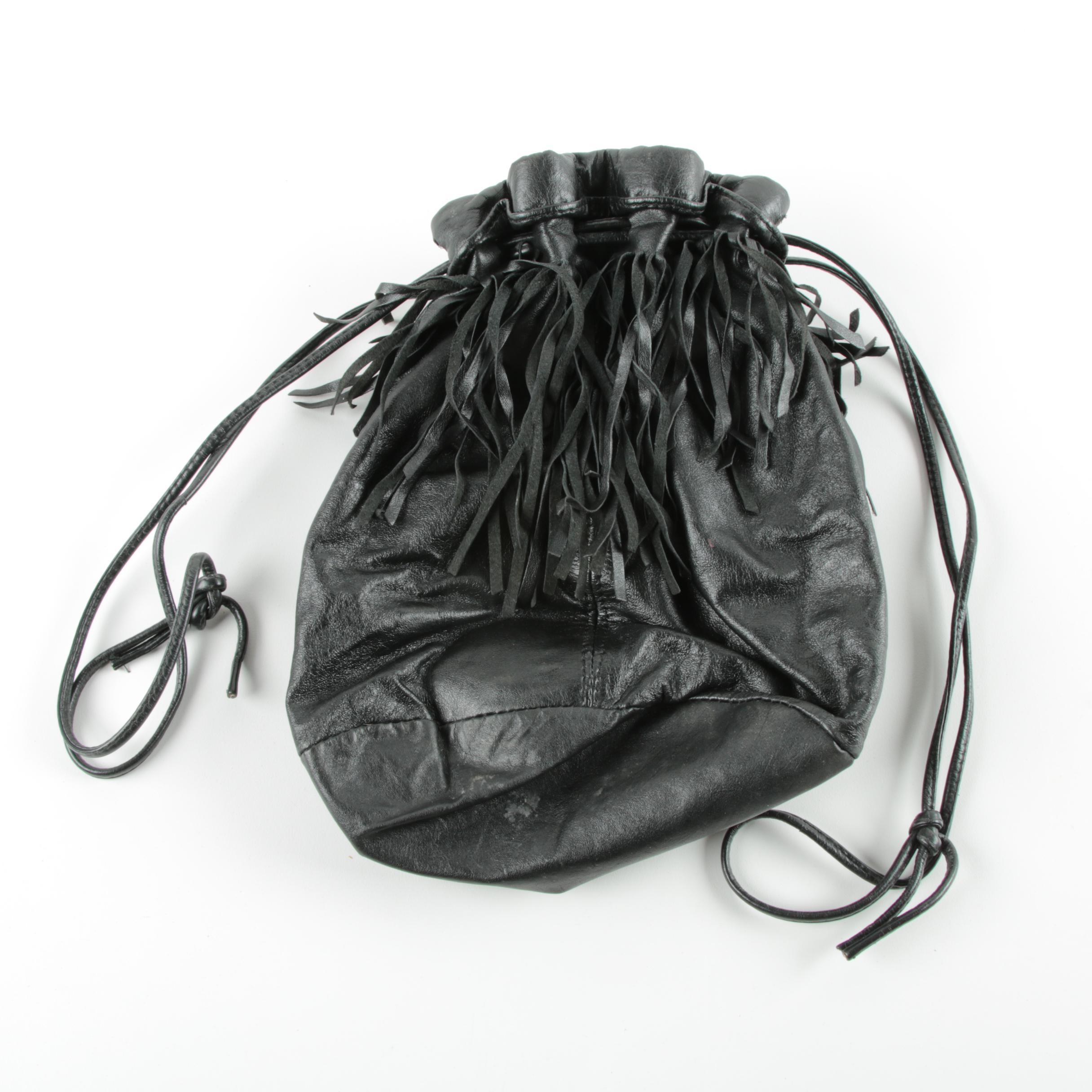 Black Leather and Snakeskin Handbags Including Desmo
