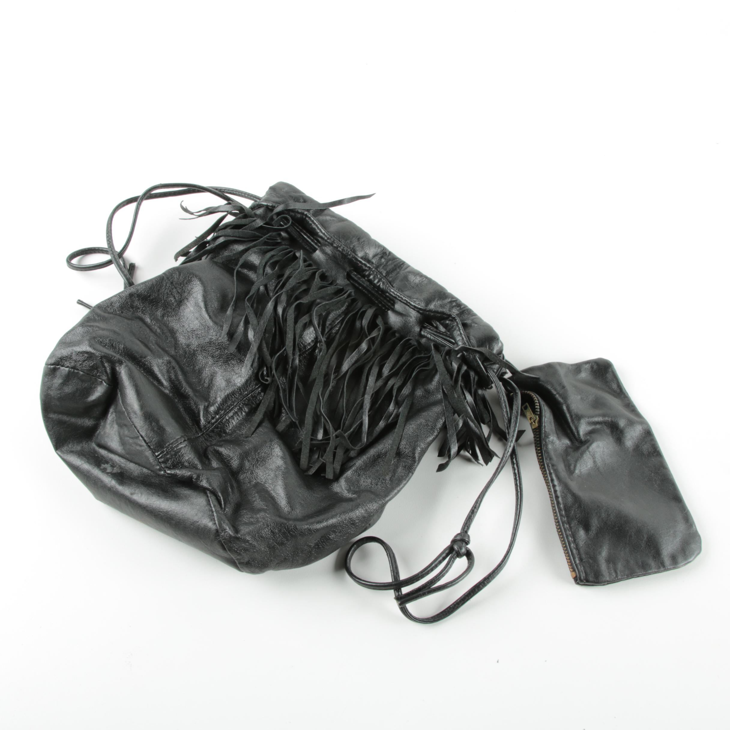 Black Leather and Snakeskin Handbags Including Desmo