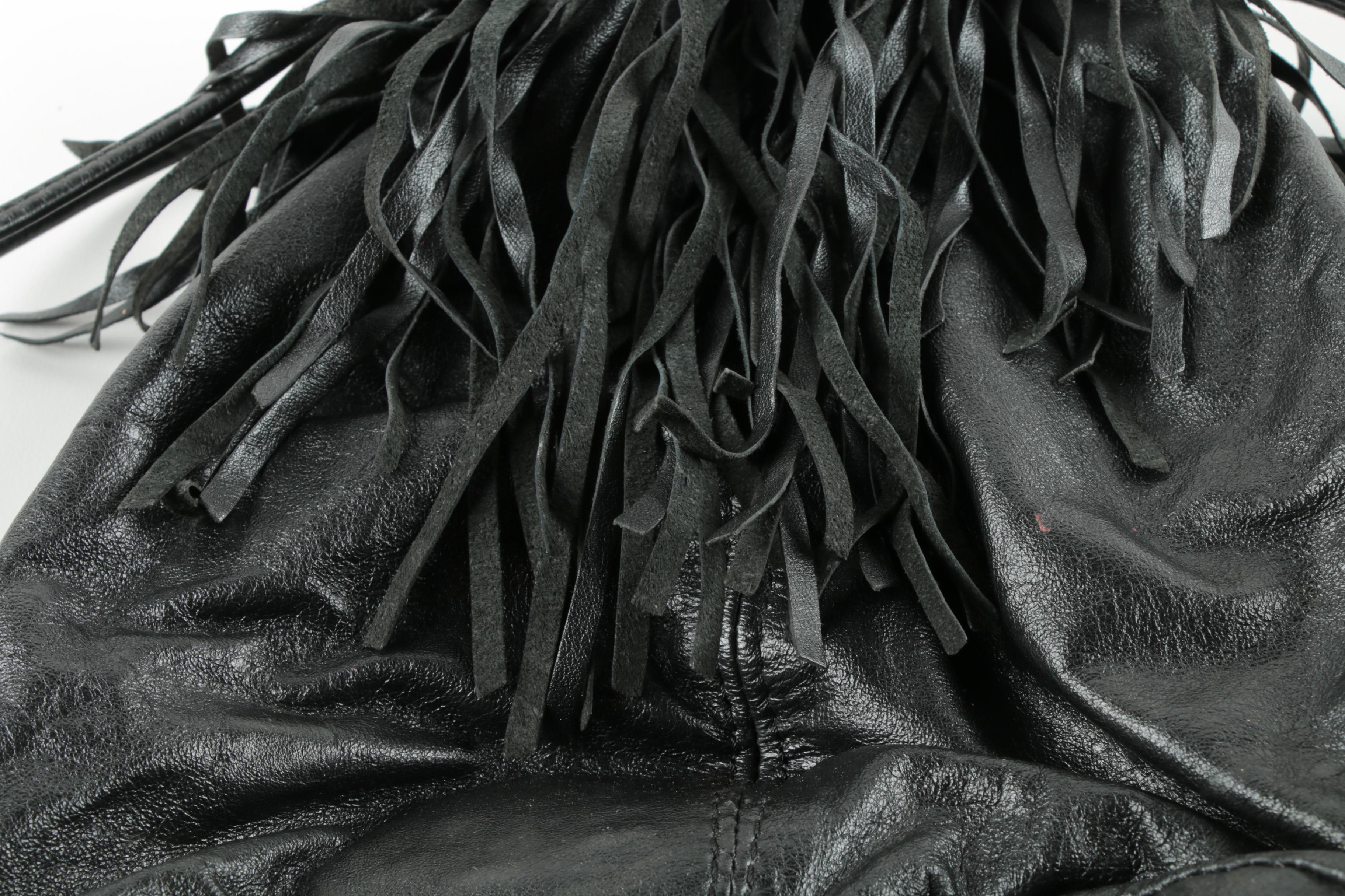 Black Leather and Snakeskin Handbags Including Desmo