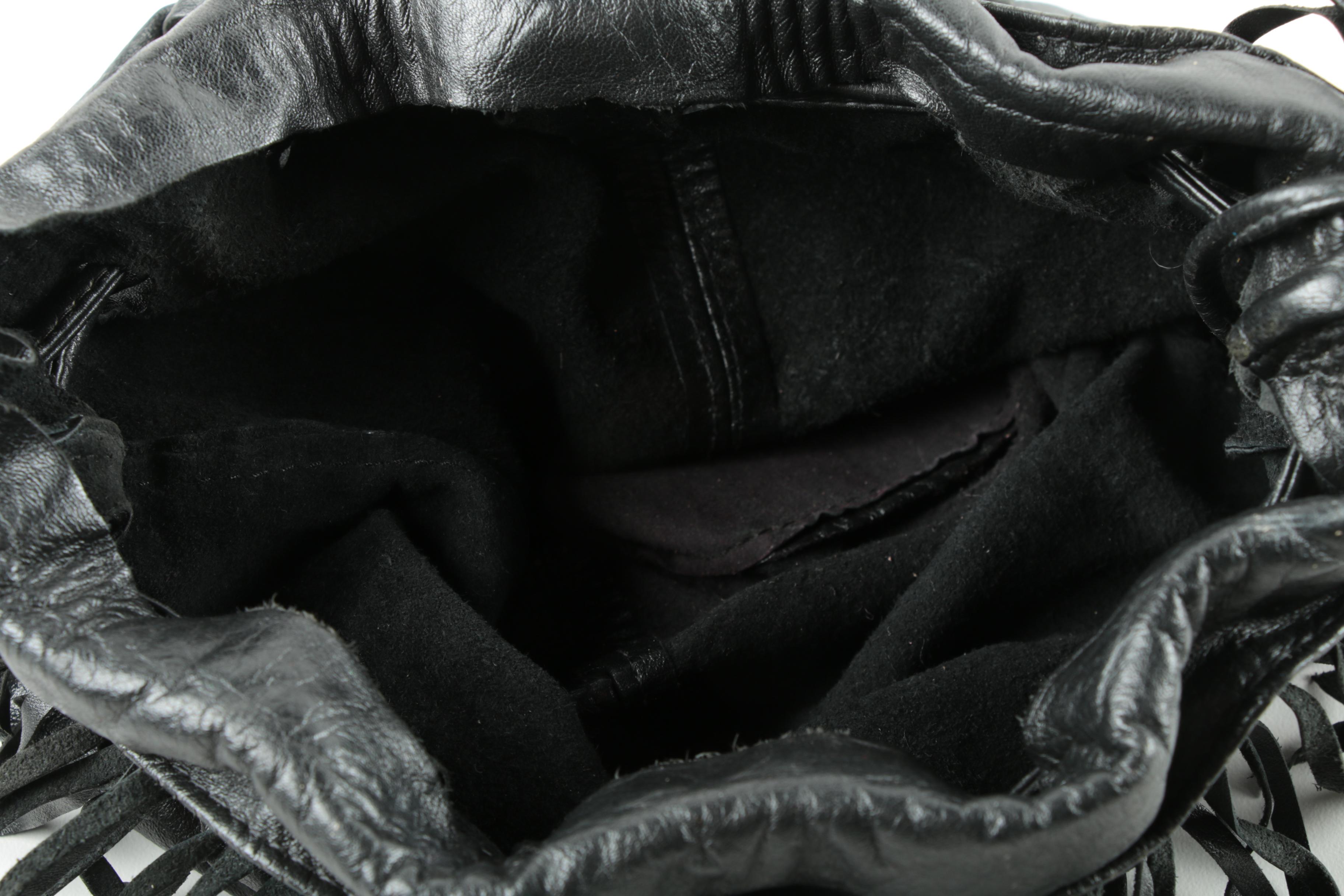 Black Leather and Snakeskin Handbags Including Desmo