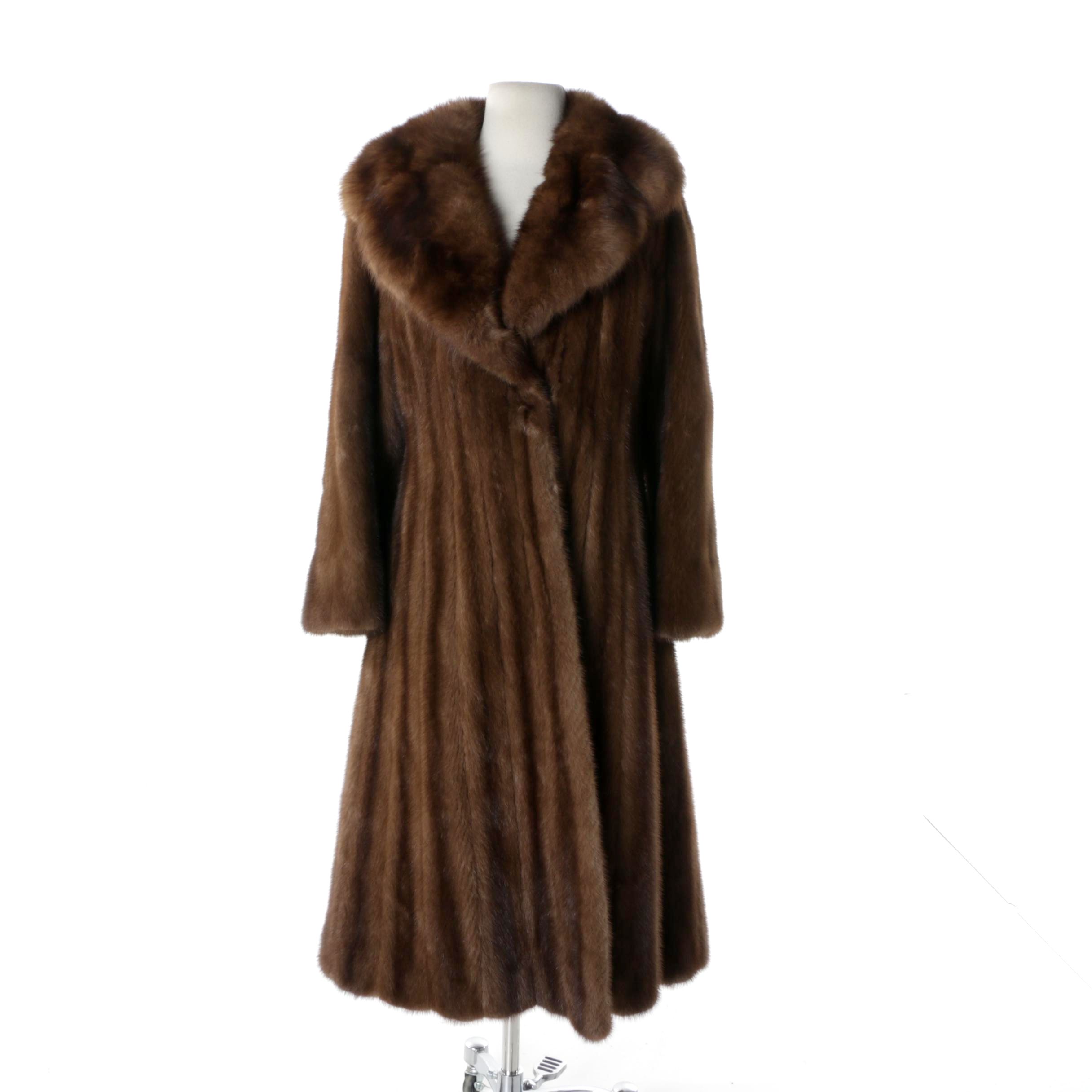 Women's Vintage Rich Schwartz Mink Fur Princess Coat